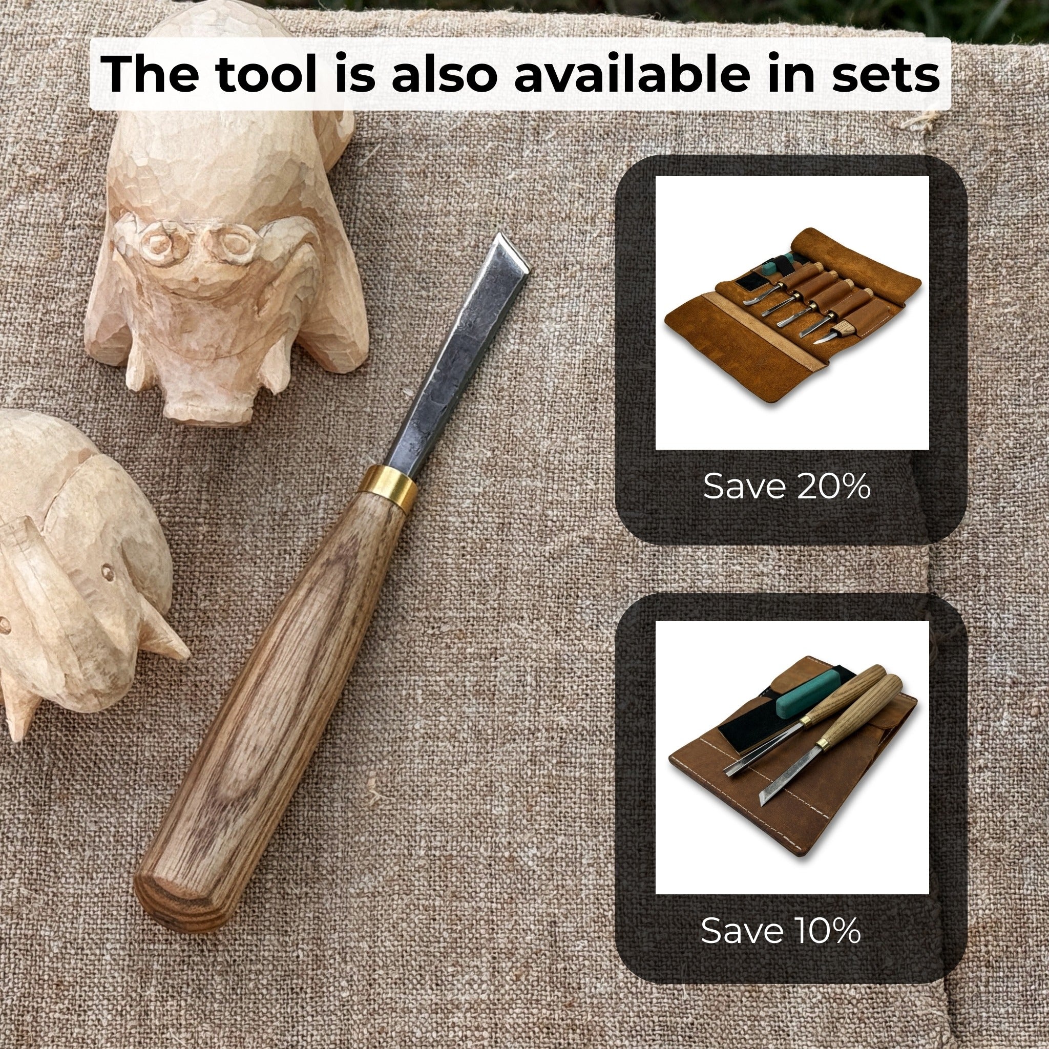 Angled Bevel Carving Chisel – 10 mm (0.39 inches) - 10