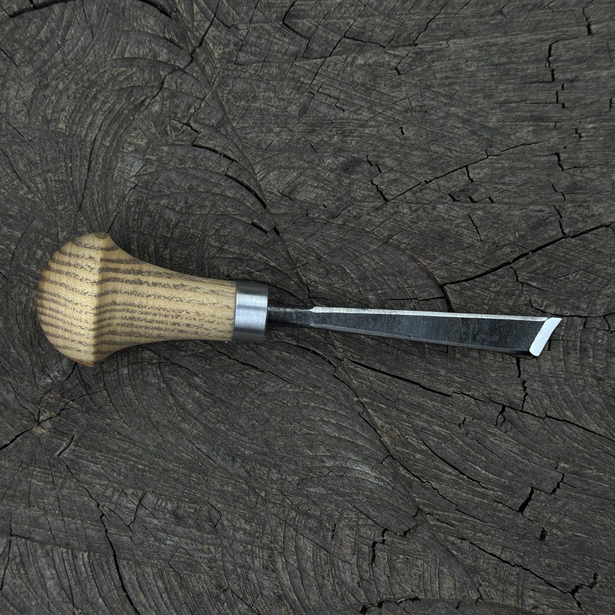 Angled Bevel Carving Chisel with Palm Handle – 10 mm (0.39 inches) - 2