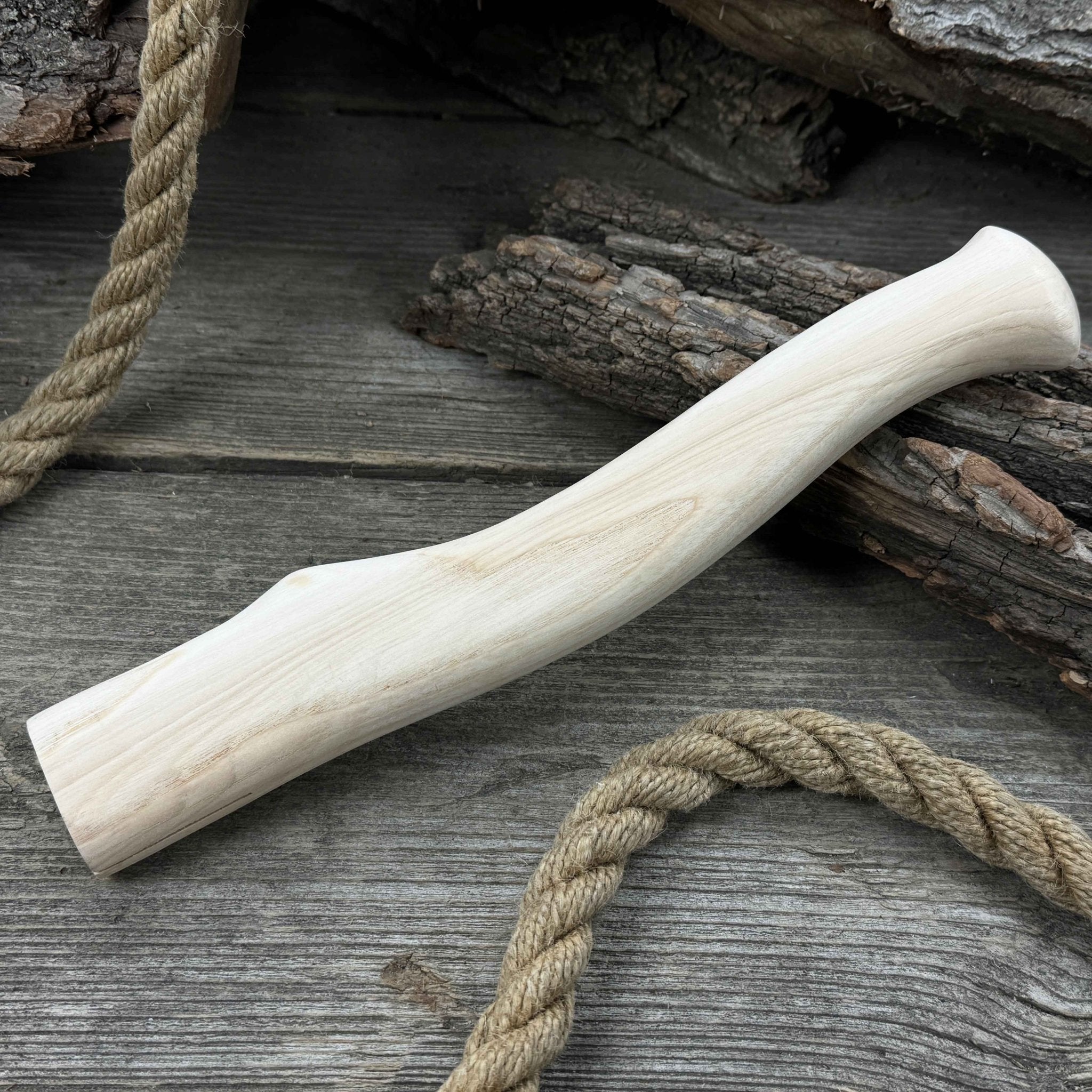 Ash Wood Axe Handle with Red Oak Wedges, 31 cm (12.2 inches) - 5