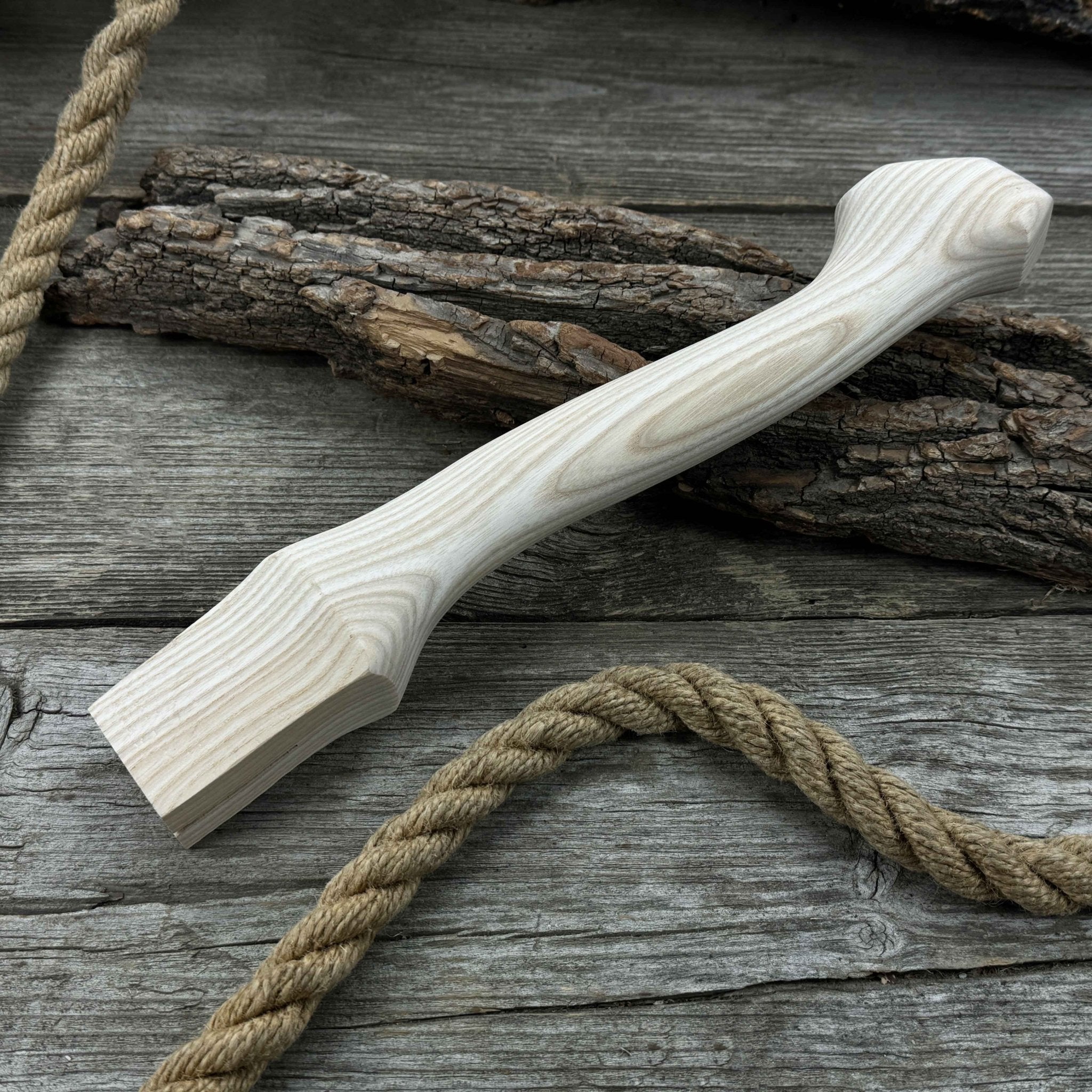 Ash Wood Axe Handle with Red Oak Wedges, 33 cm (12.99 inches) - 6