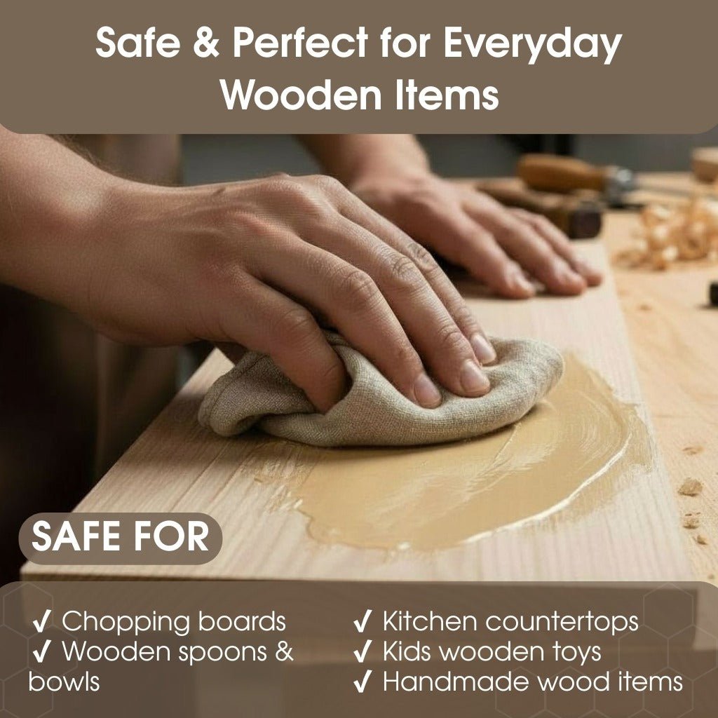 Beeswax Wood Finish – Natural Wood Conditioner for Tool Handles & Carving Projects - 6
