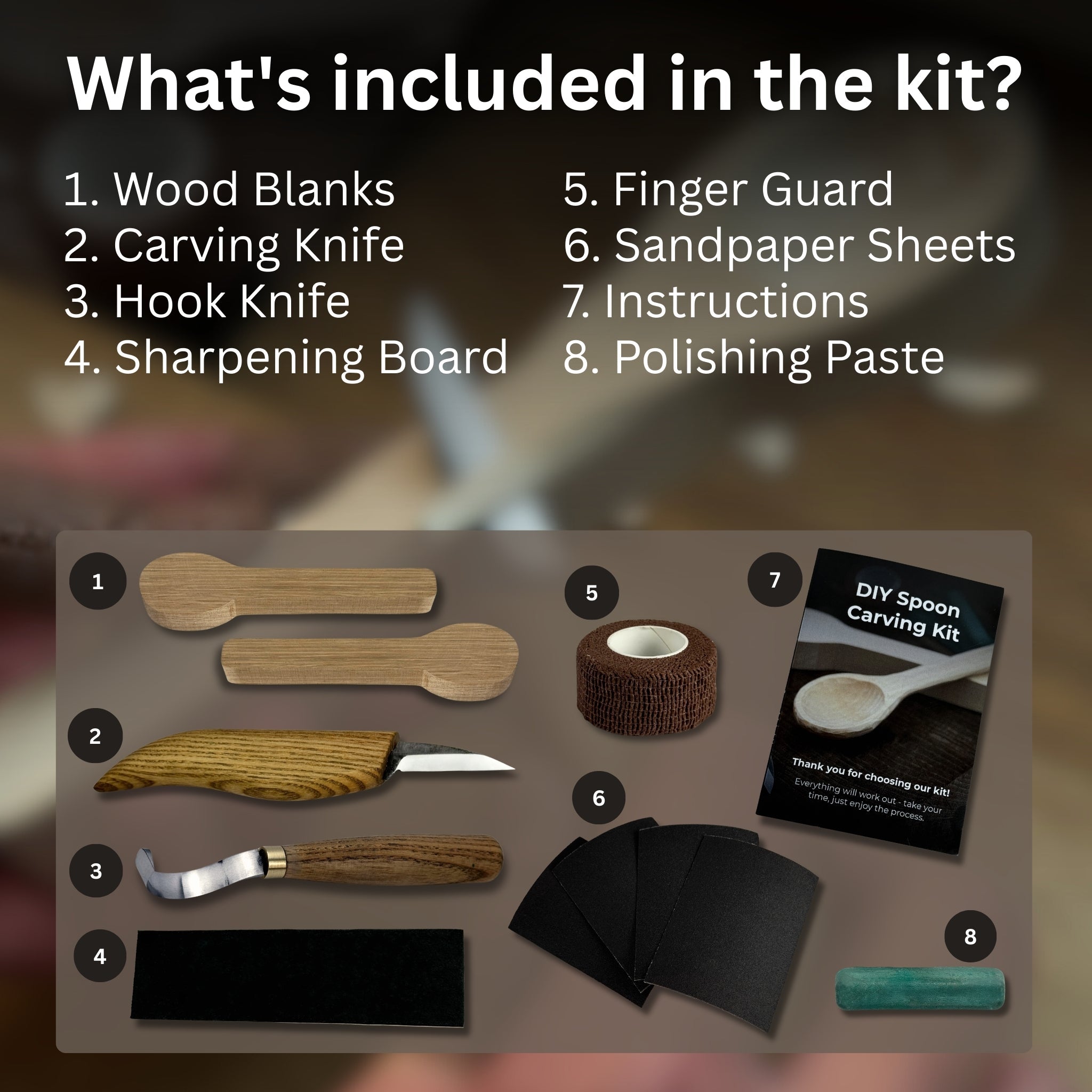 Beginner DIY Spoon Carving Kit - 2