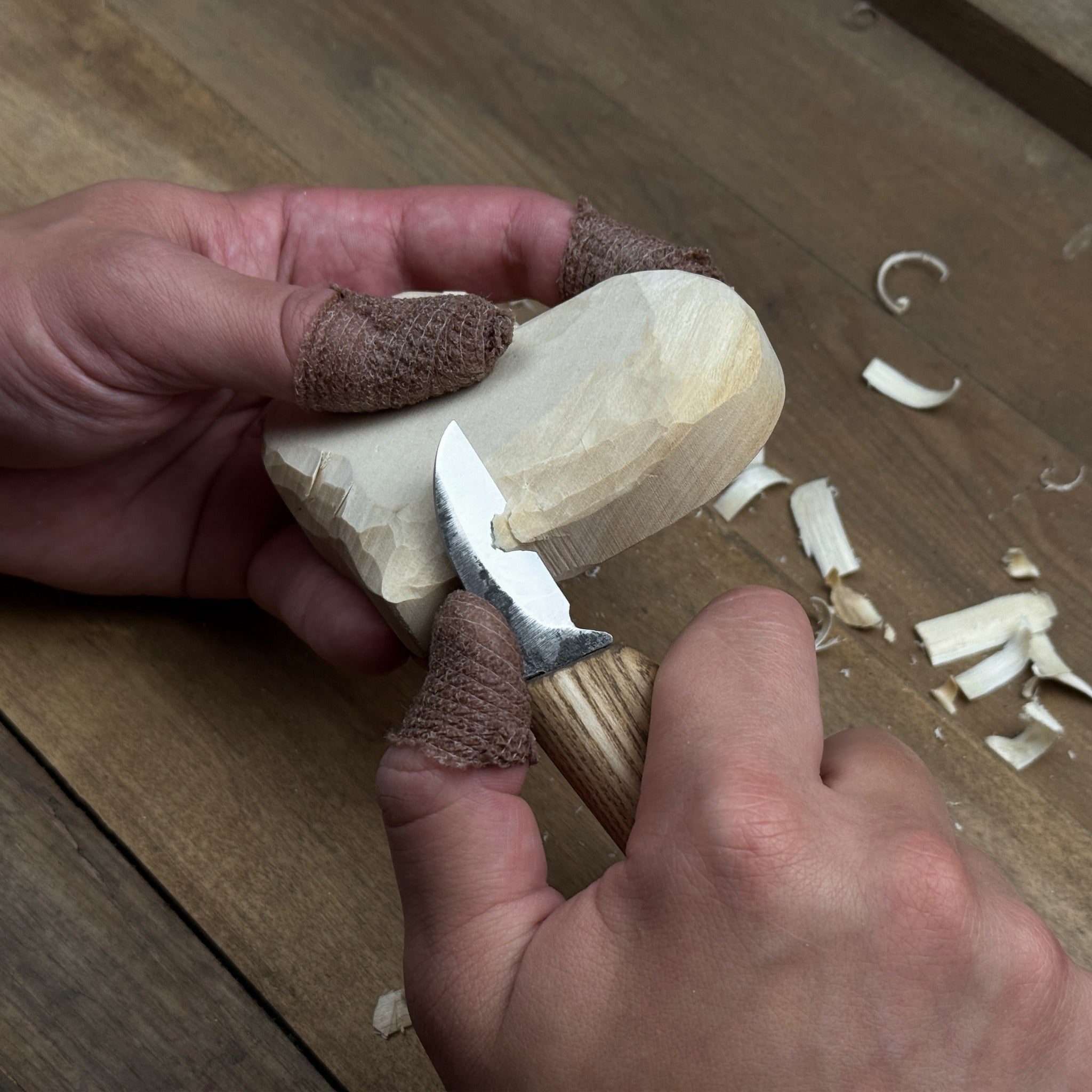 Beginner Heart Wood Carving & Painting Kit — Complete DIY Hobby Set for Adults and Kids - 5