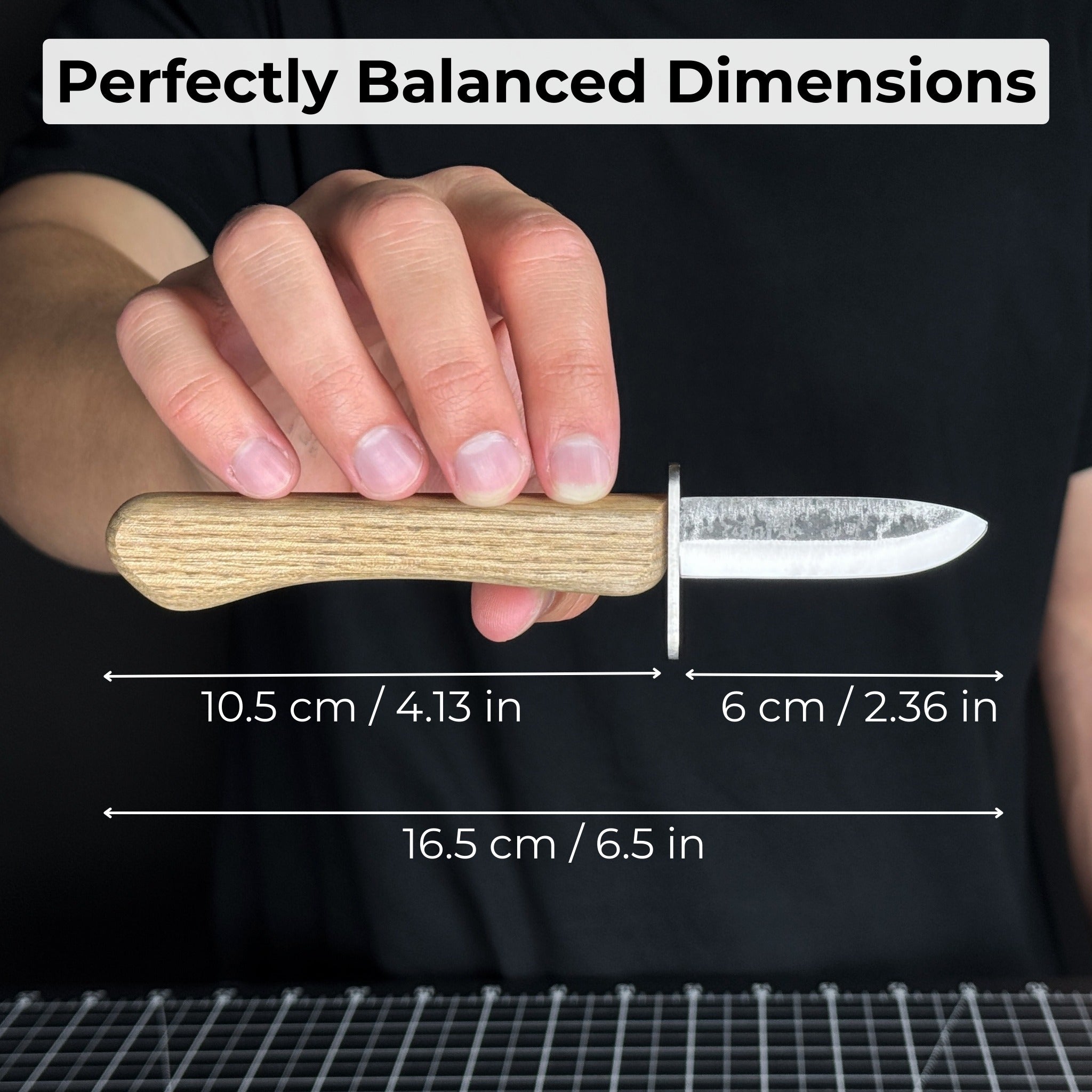 Beginner’s Woodcarving Knife with Leather Sheath, 6 cm (2.36 inches) - 5