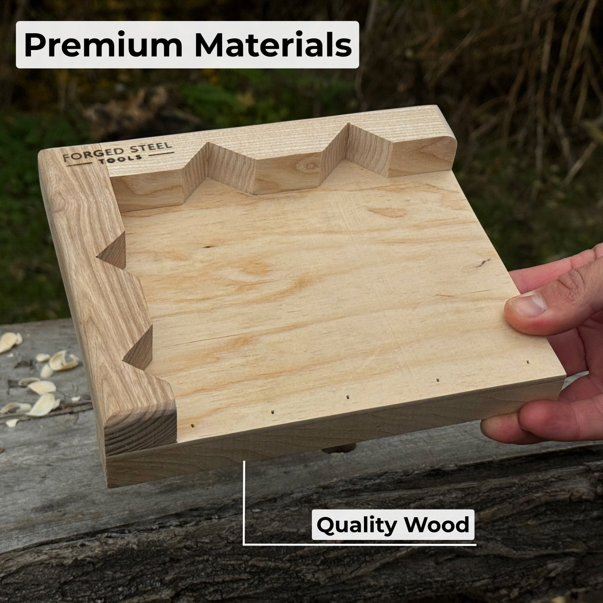 Bench Hook for Wood Carving and Chiseling – Handcrafted Wooden Work Support - 3