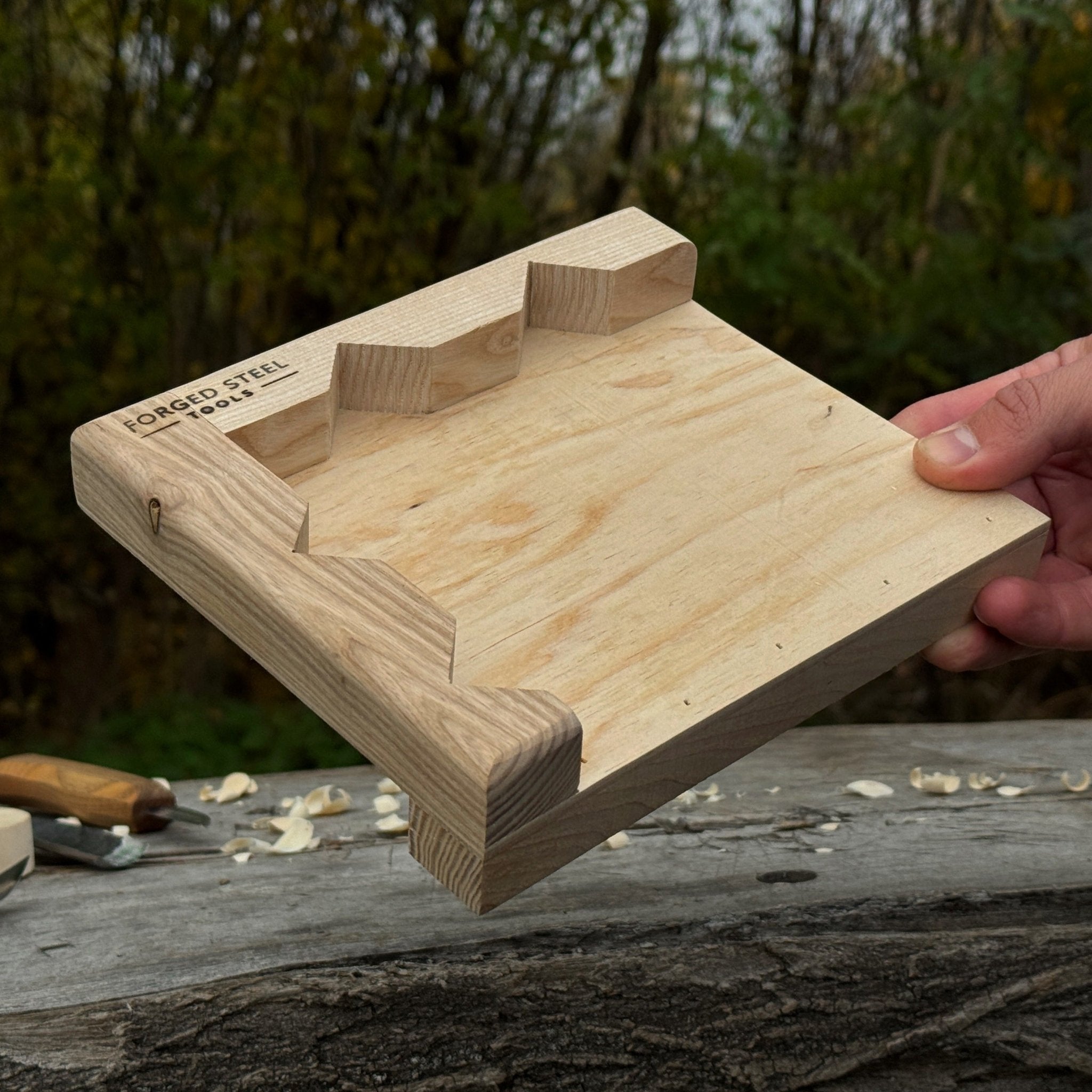 Bench Hook for Wood Carving and Chiseling – Handcrafted Wooden Work Support - 10