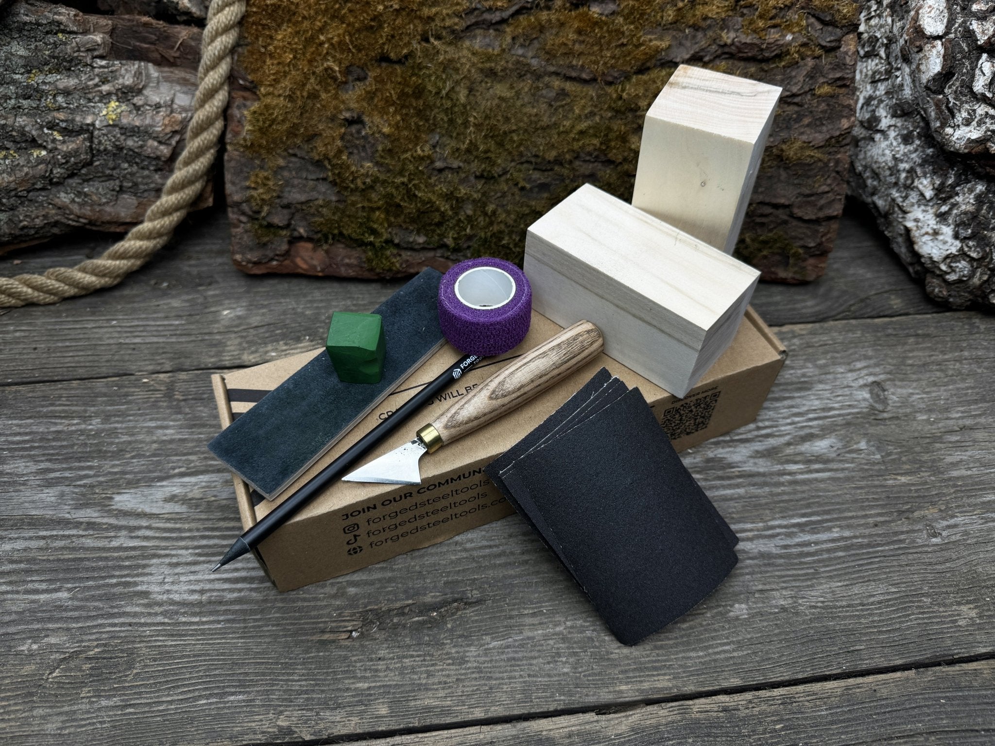 Boar Carving Kit - Complete Starter Whittling Kit for Beginners, Adults, Teens, and Kids - 9