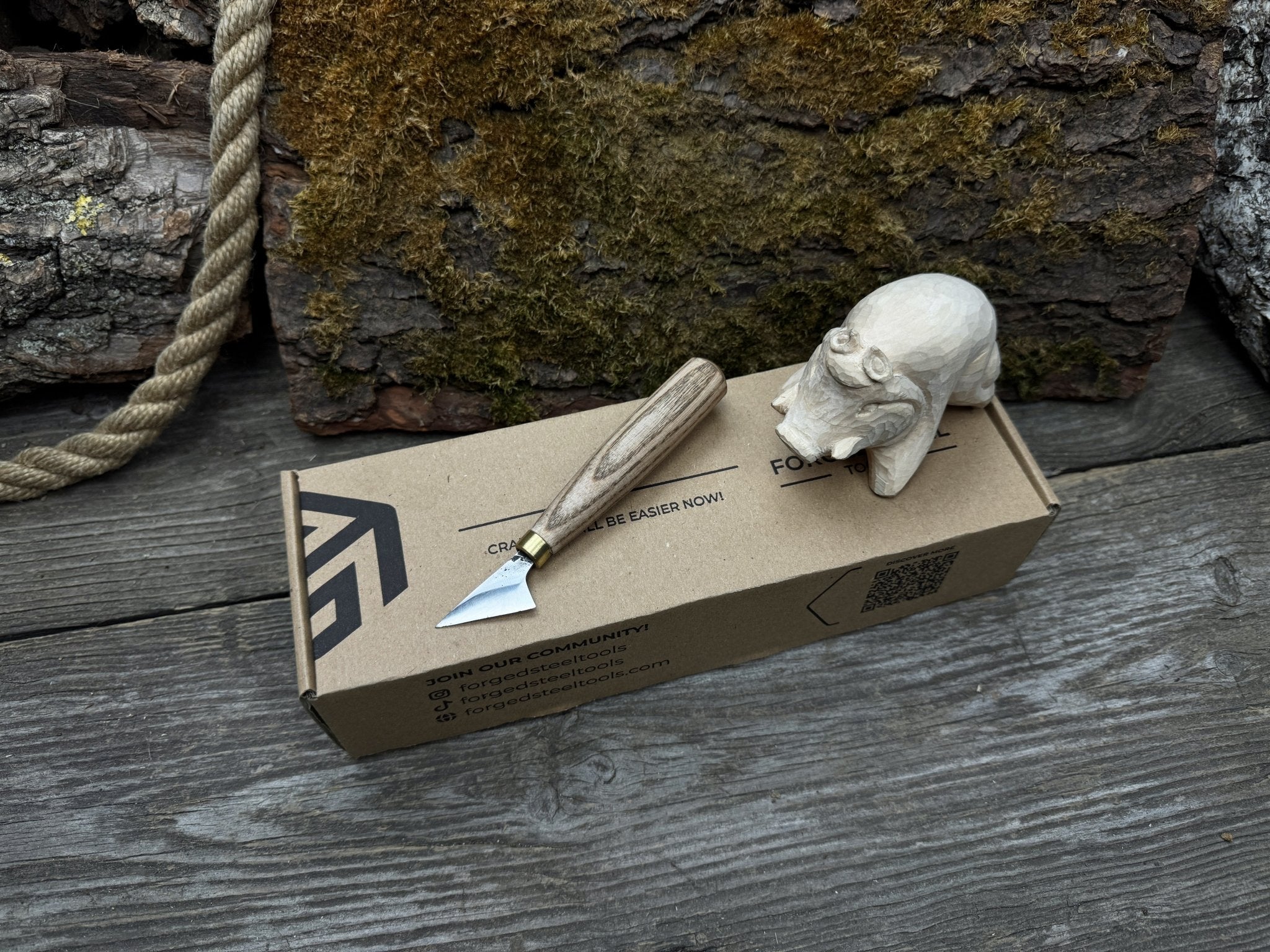 Boar Carving Kit - Complete Starter Whittling Kit for Beginners, Adults, Teens, and Kids - 6