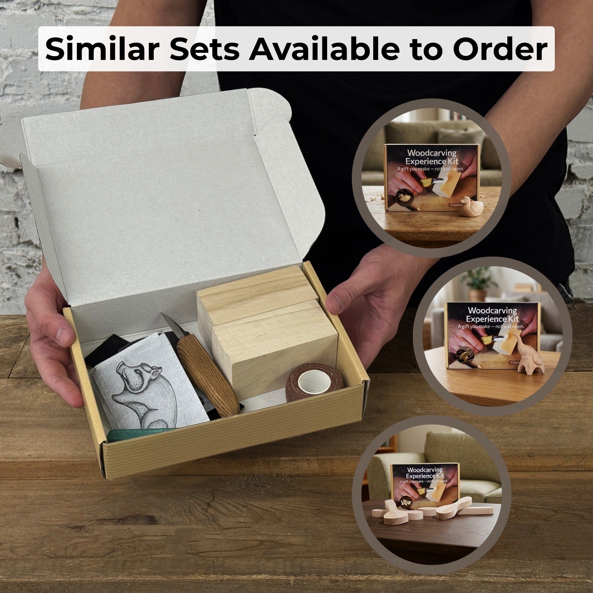 Boar Carving Kit - Complete Starter Whittling Kit for Beginners, Adults, Teens, and Kids - 13
