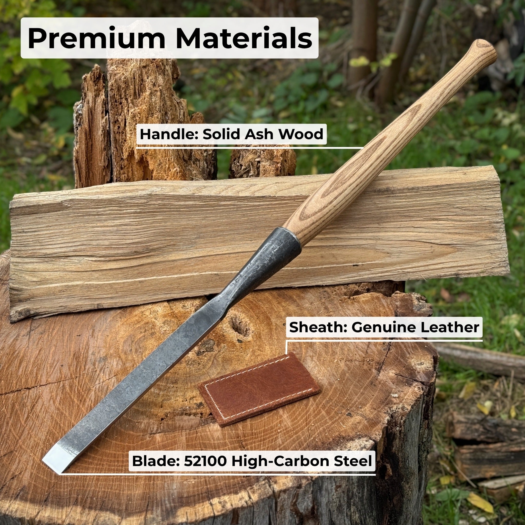 Carpenters Slick Chisel, 20 - 100 mm (0.8 - 3.9 inches) - 7