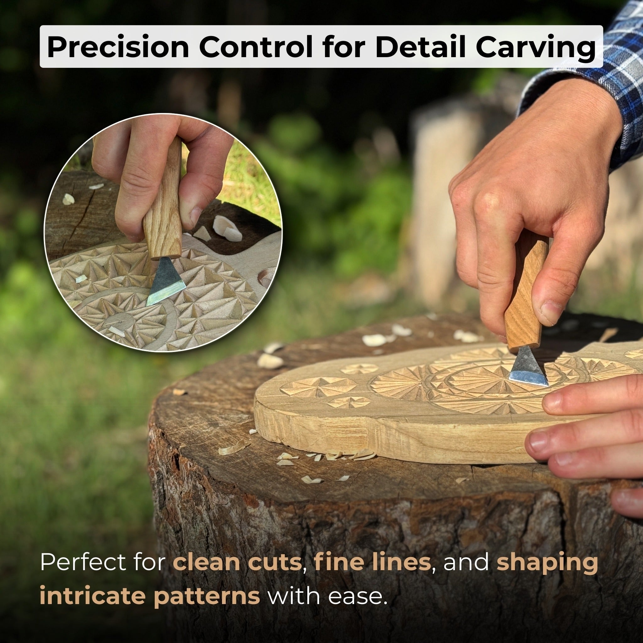 Chip Carving Knife, 2.5 cm (1 inch) - 7