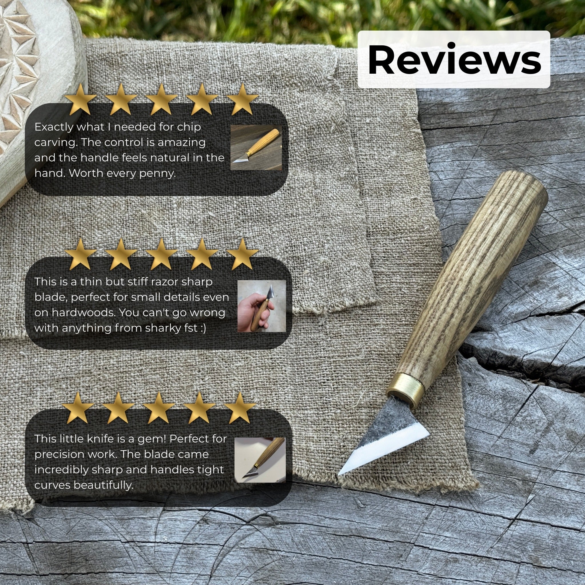 Chip Carving Knife, 3.5 cm (1.4 inches) - 9