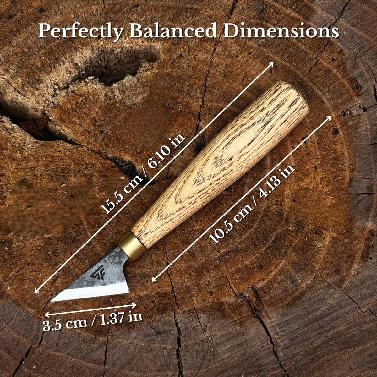 Chip Carving Knife, 3.5 cm (1.4 inches) - 3