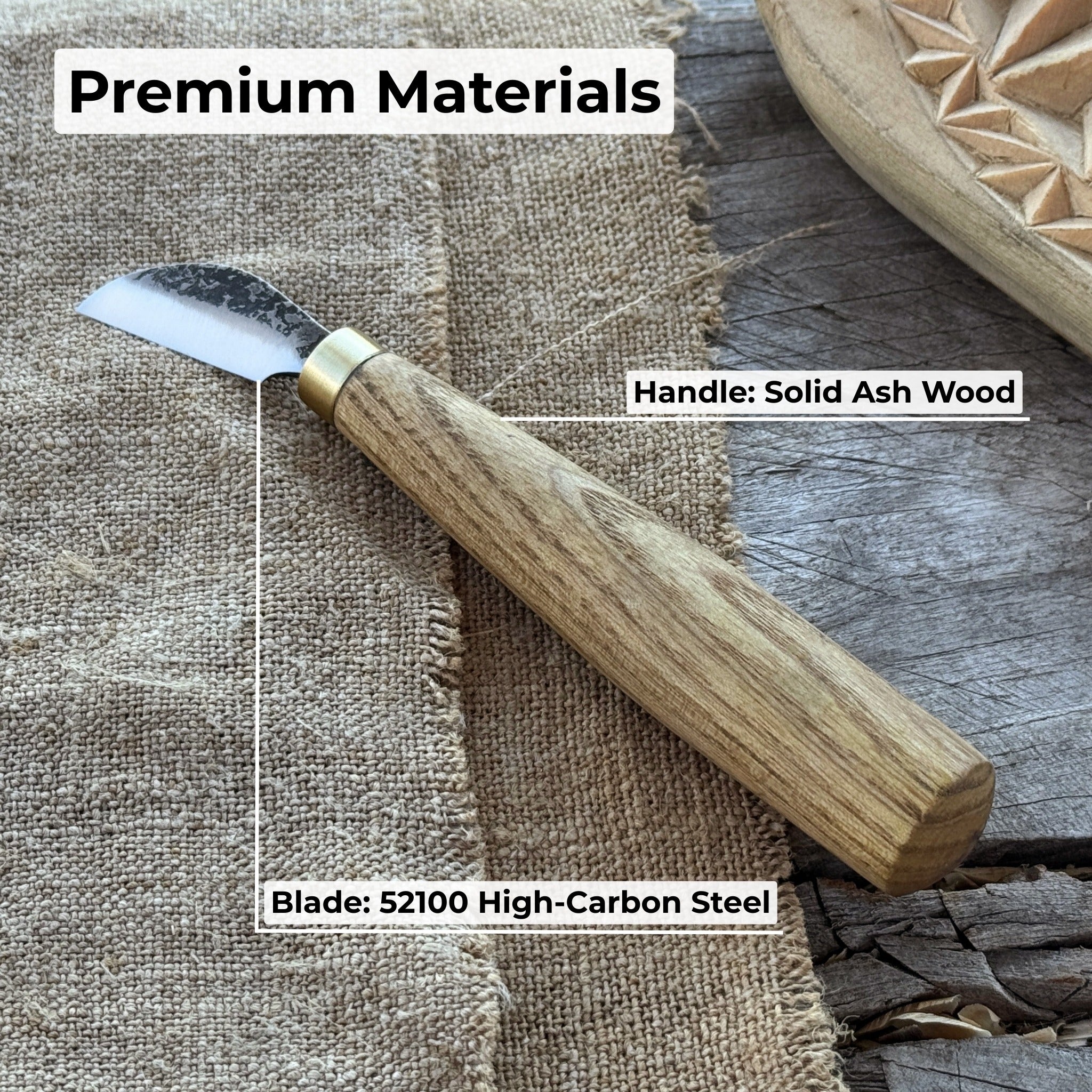 Chip Carving Knife, blade 3 cm (1.2 inches) - 6