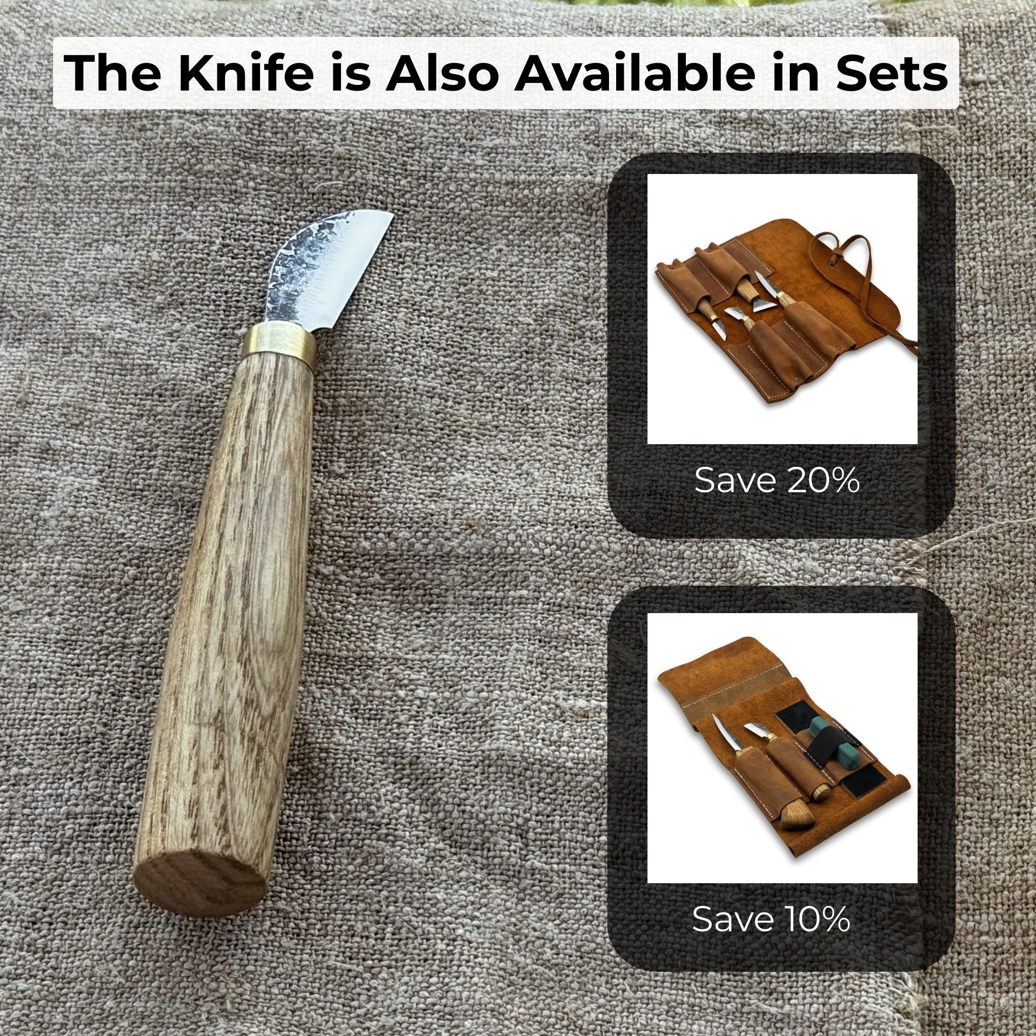 Chip Carving Knife, blade 3 cm (1.2 inches) - 10