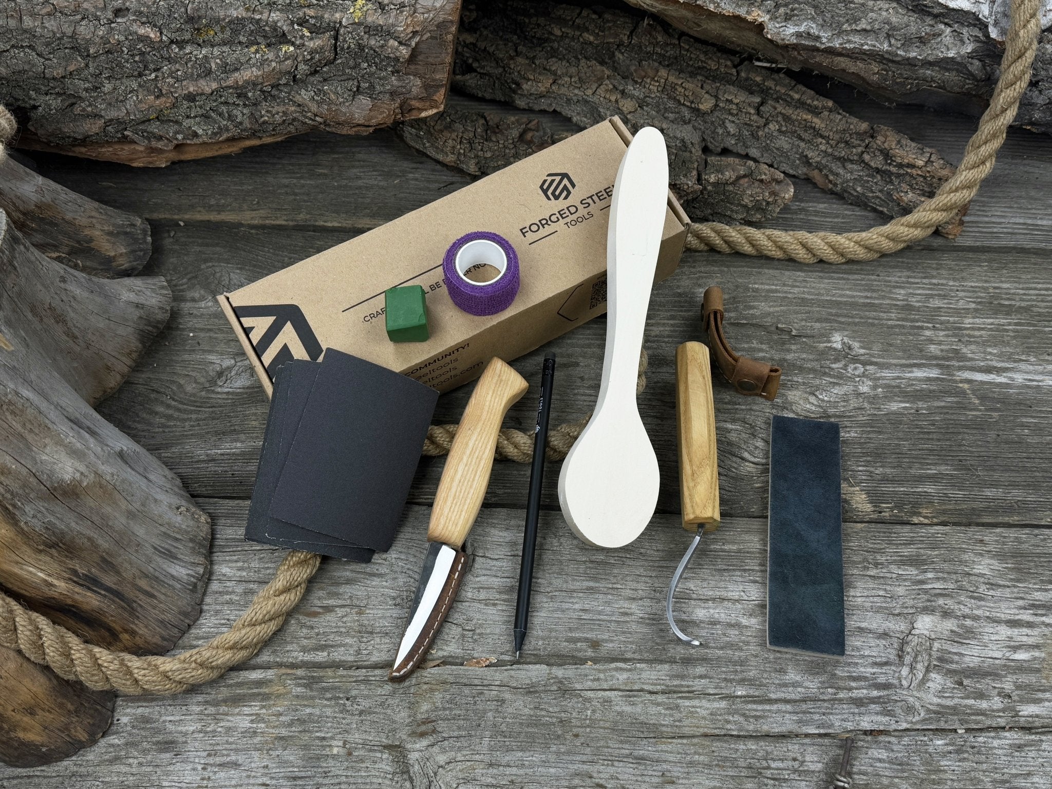 Craft Your Own Wooden Spoon – All - in - One Whittling Kit - 8