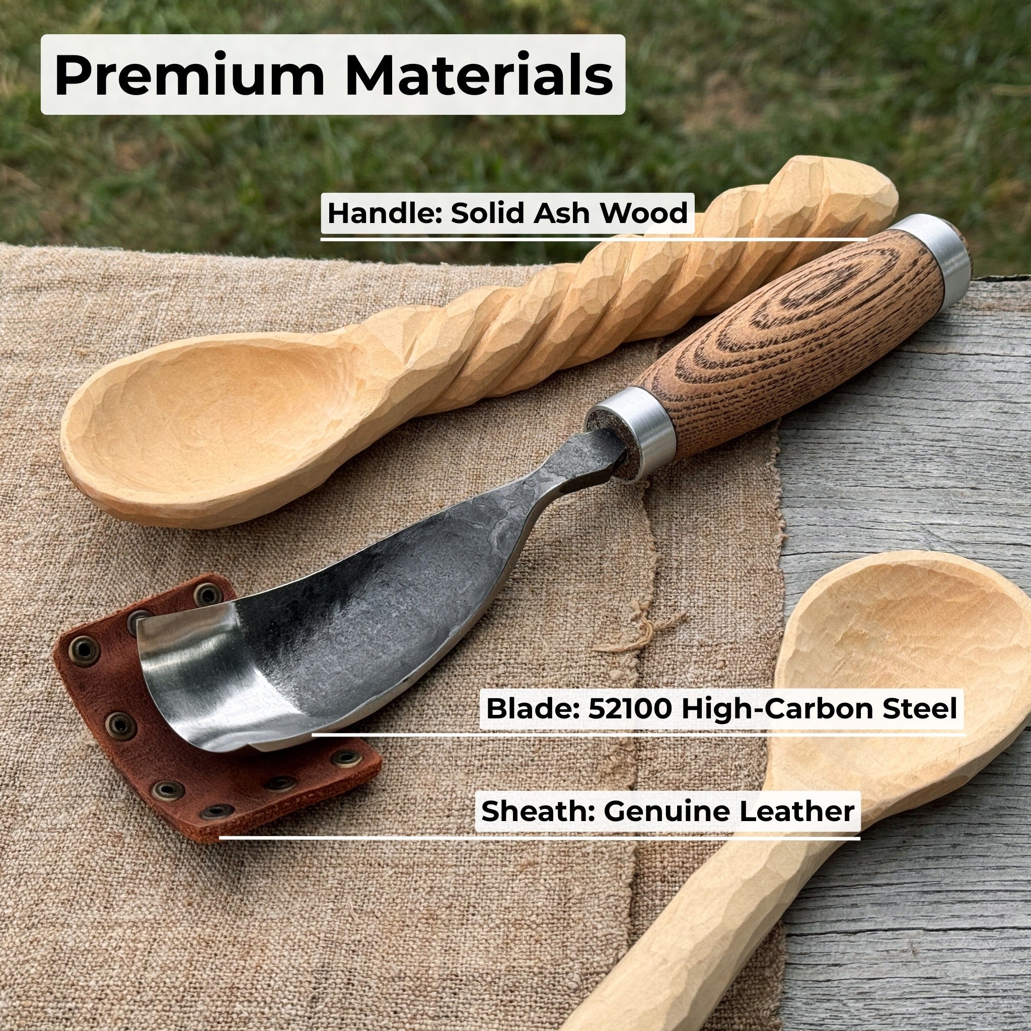 Curved Bowl Gouge, 10 - 45 mm (0.4 - 1.8 inches) - 7