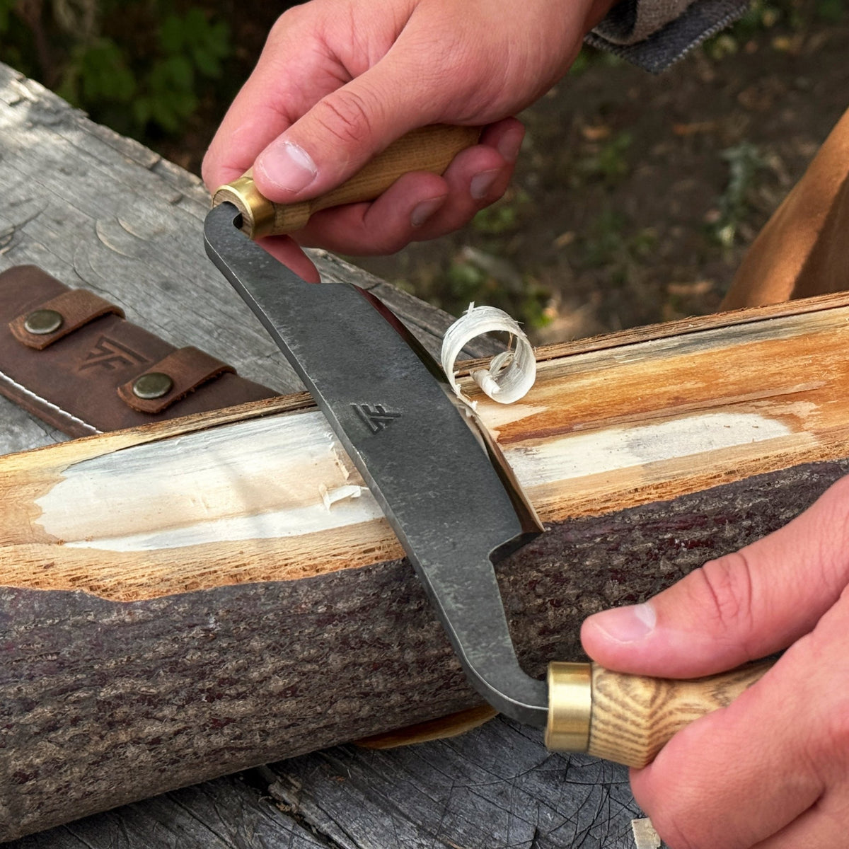 Curved Draw Knife (Push/Pull Shave), 10.5 cm (4.1 inch) Cutting Edge - 4