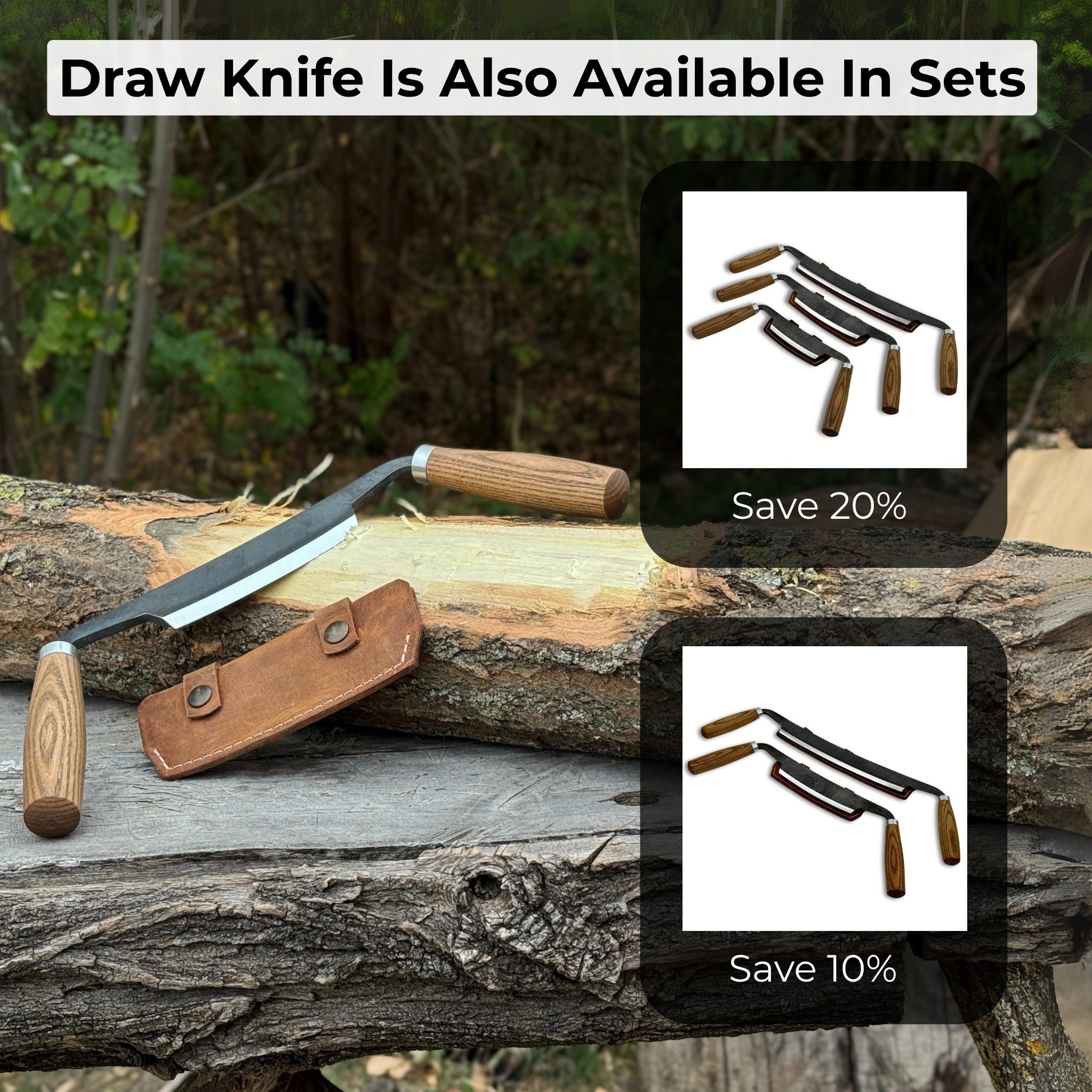 Curved Drawknife (Push/Pull), 14.5 cm (5.7 inches) - 10