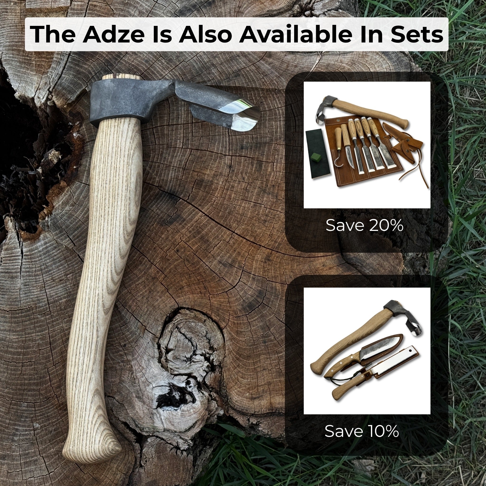 Deep Curved Bowl Adze, 5 cm (1.97 inches) - 10