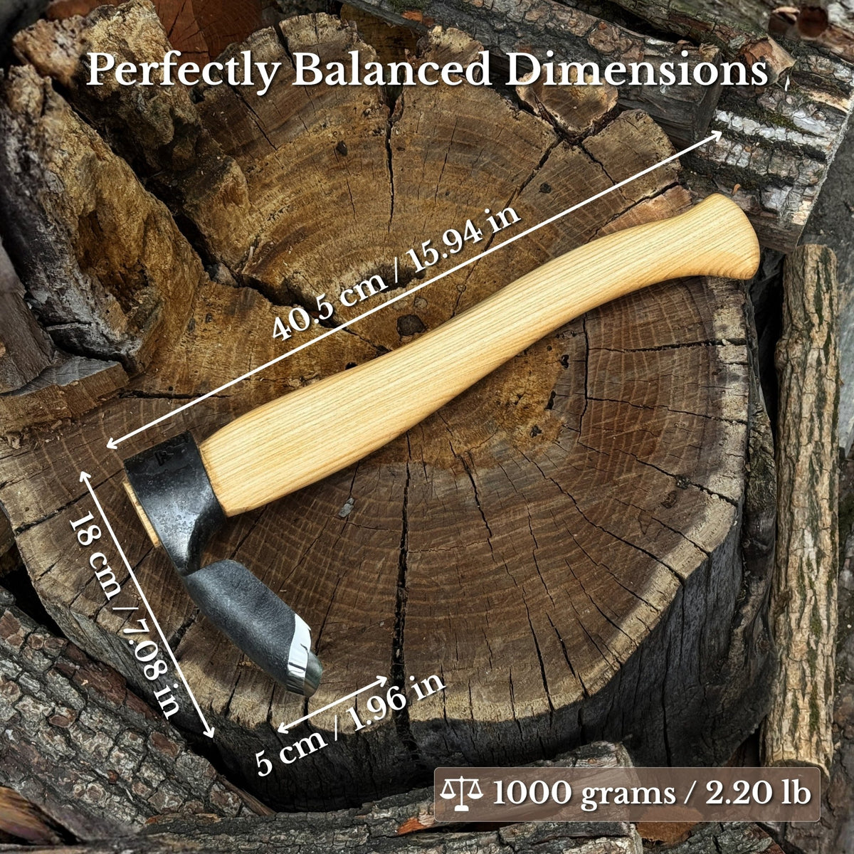Deep Curved Bowl Adze, 5 cm (1.97 inches) - 2