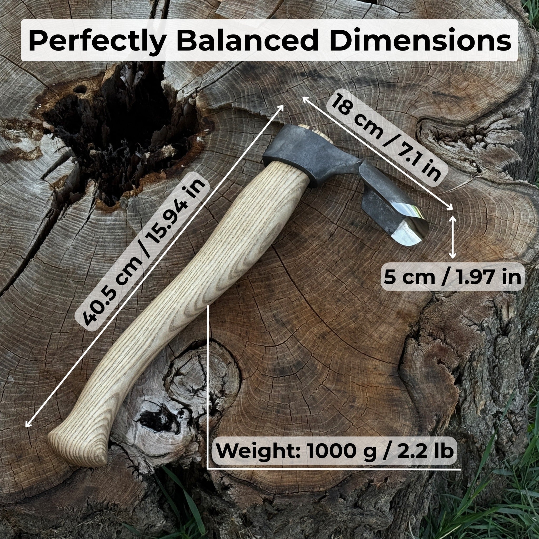 Deep Curved Bowl Adze, 5 cm (1.97 inches) - 2