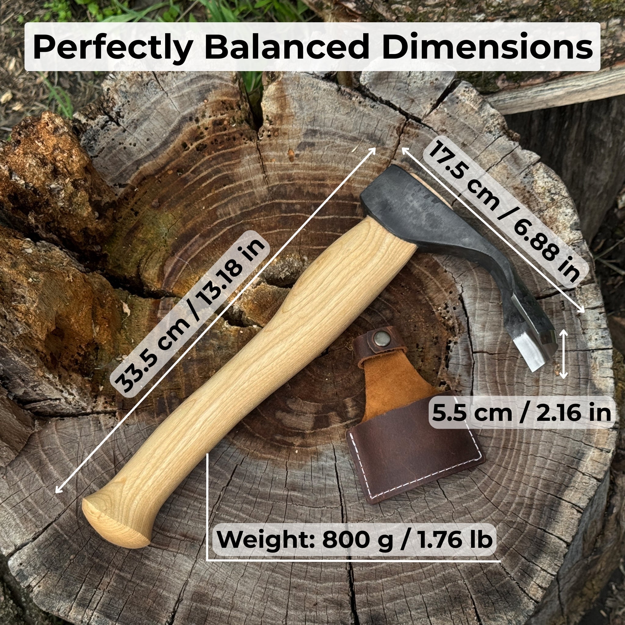 Deep Curved Bowl Adze, 5.5 cm (2.16 inches) - 2
