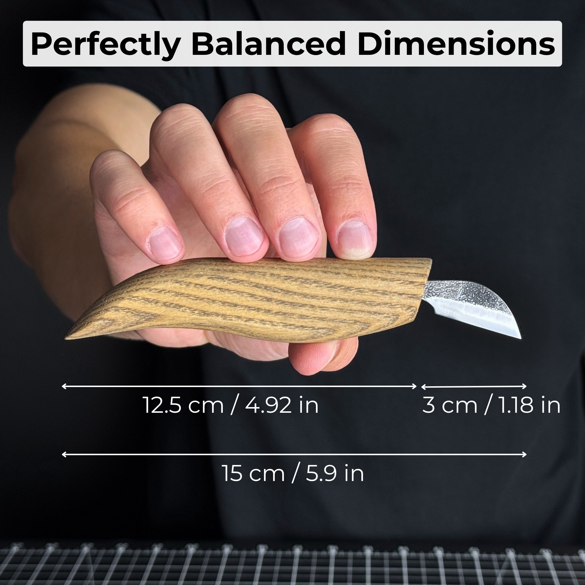 Detail Chip Carving Knife – Blade 3 cm (1.2 inches) - 5