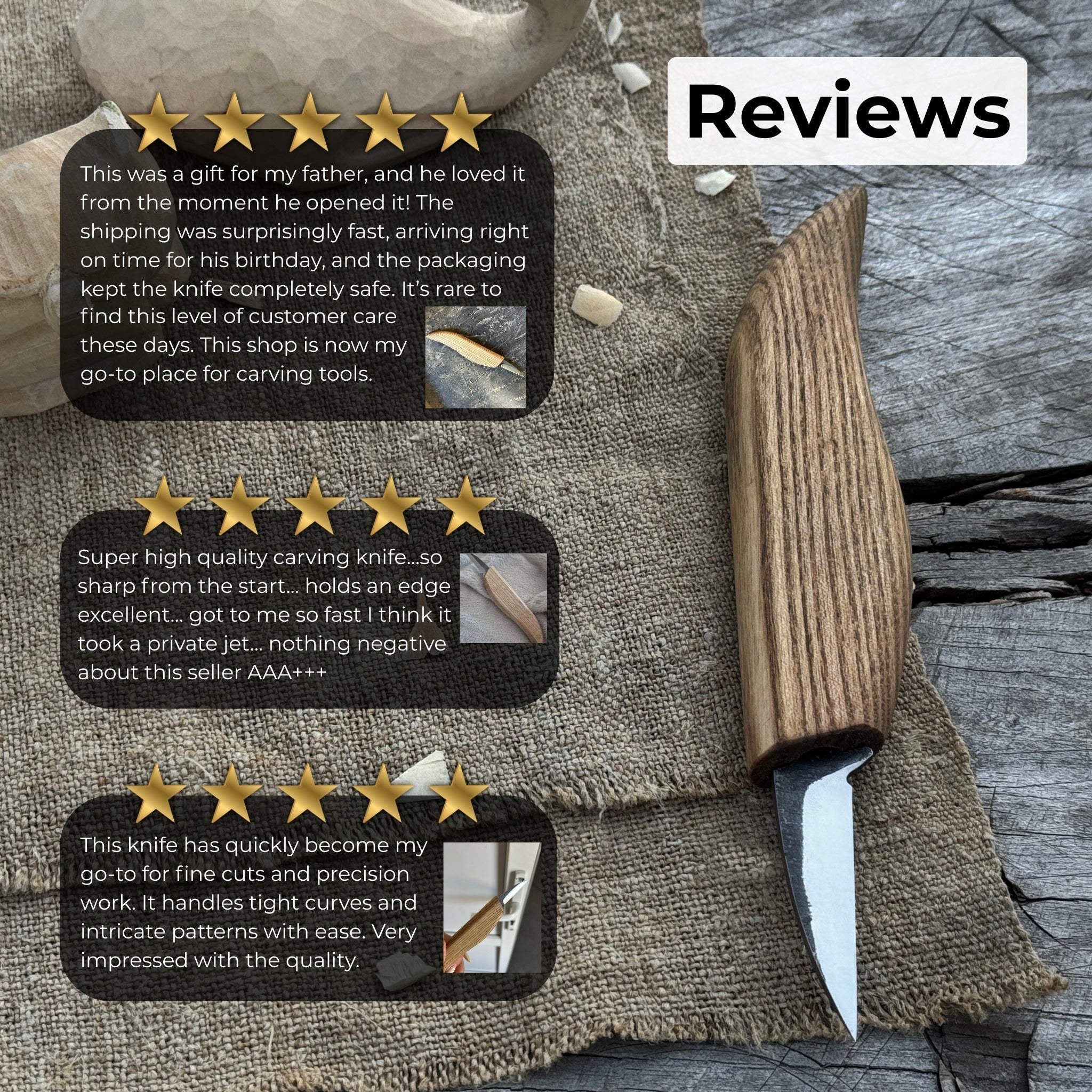 Detail Knife for Wood Carving, 4 cm (1.57 inches) - 9