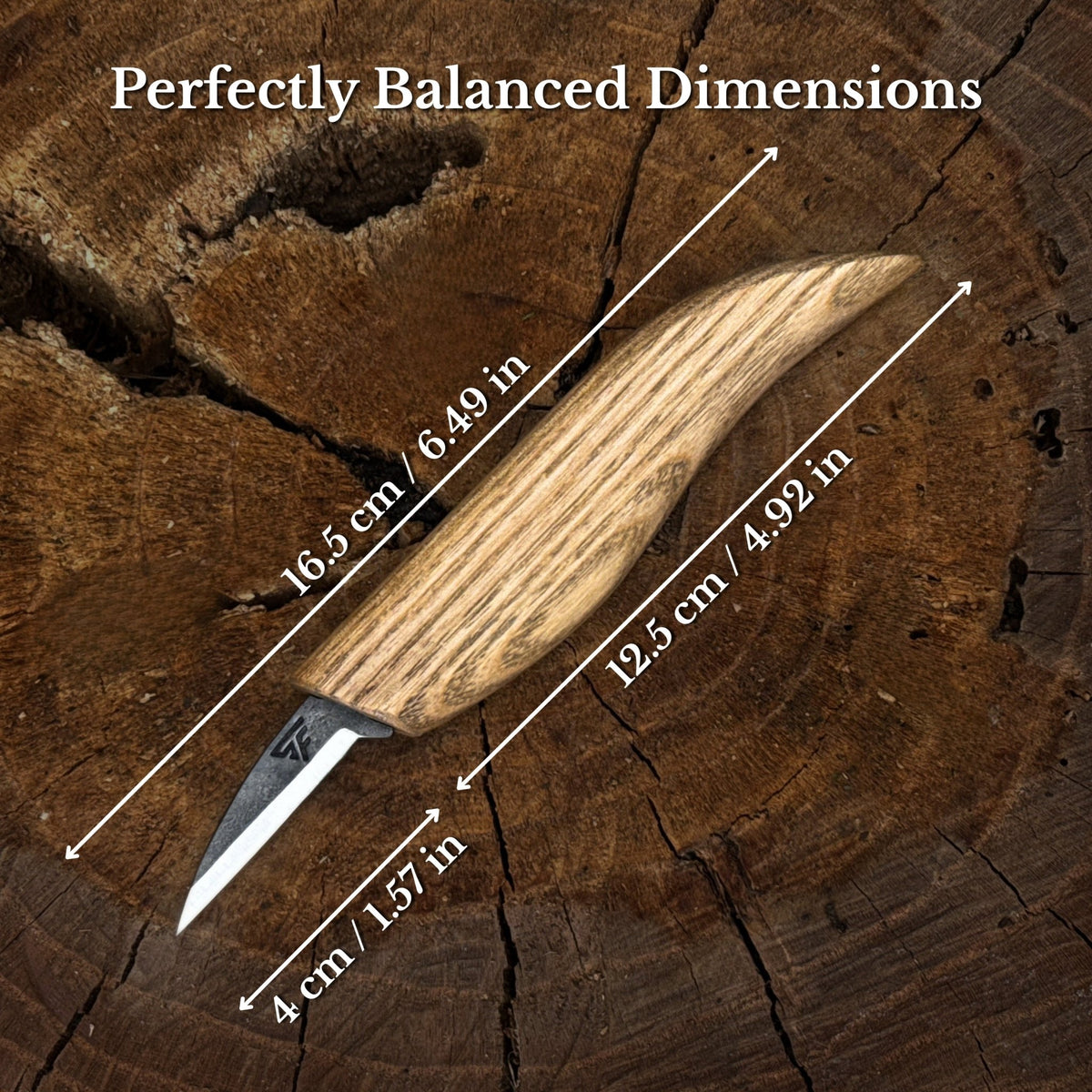 Detail Knife for Wood Carving with Leather Sheath, 4 cm (1.57 inches) - 2