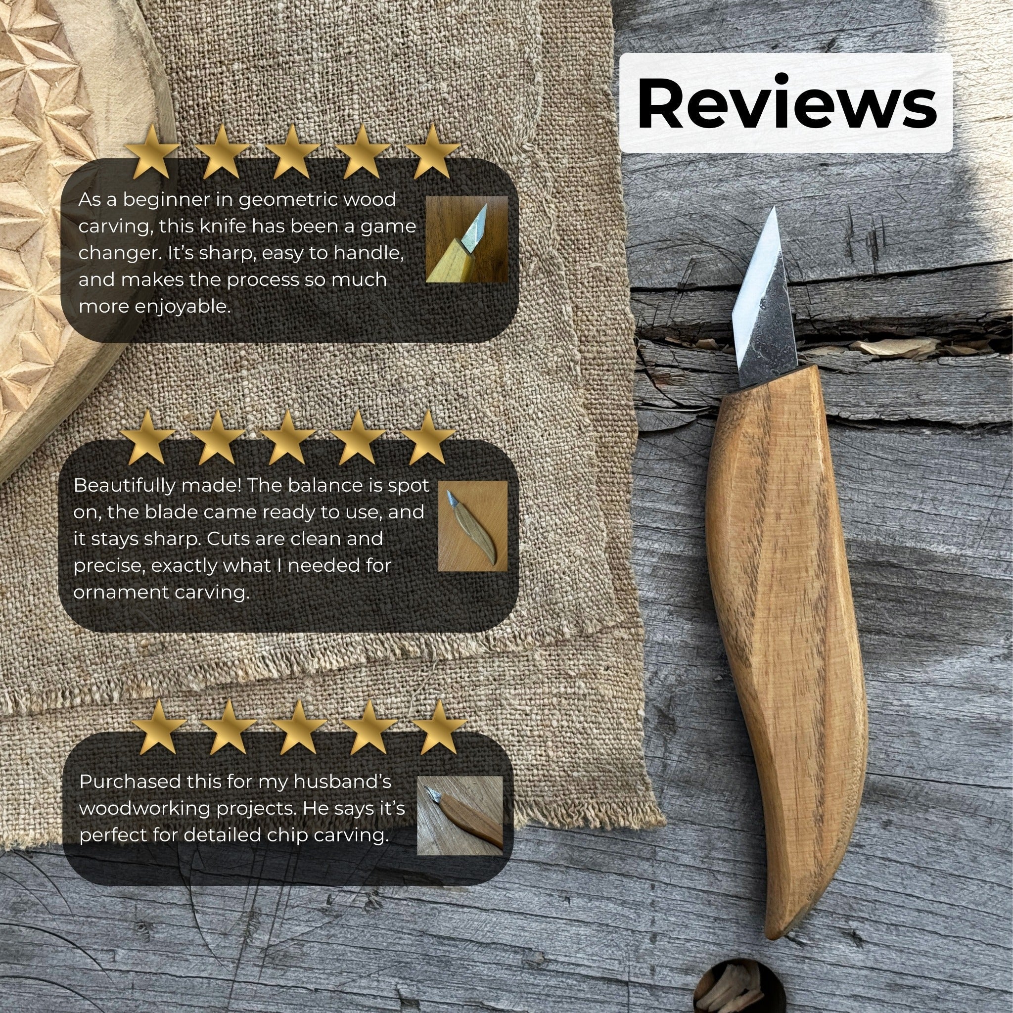 Detail Wood Carving Knife, 2.5 cm (1 inch) - 9