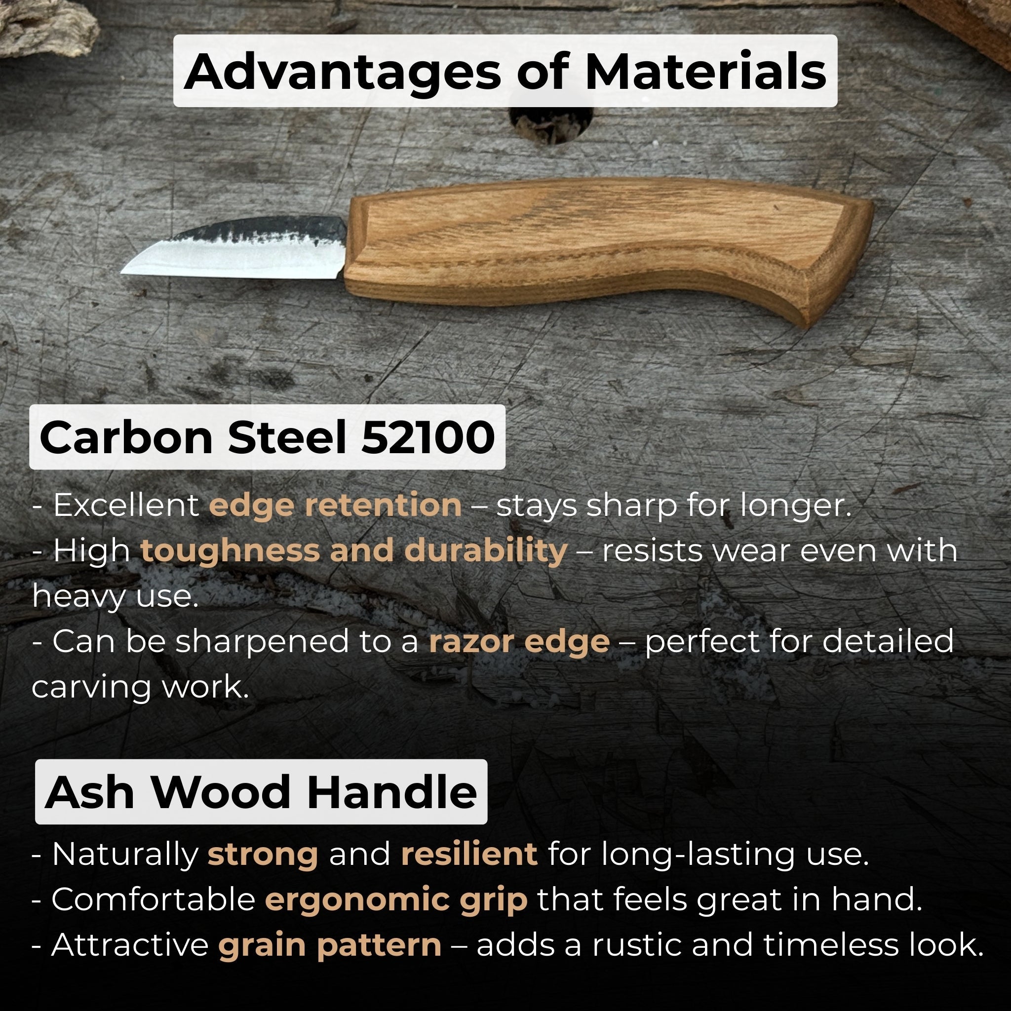 Detail Wood Carving Knife, Blade 5 cm (1.97 inches) - 4