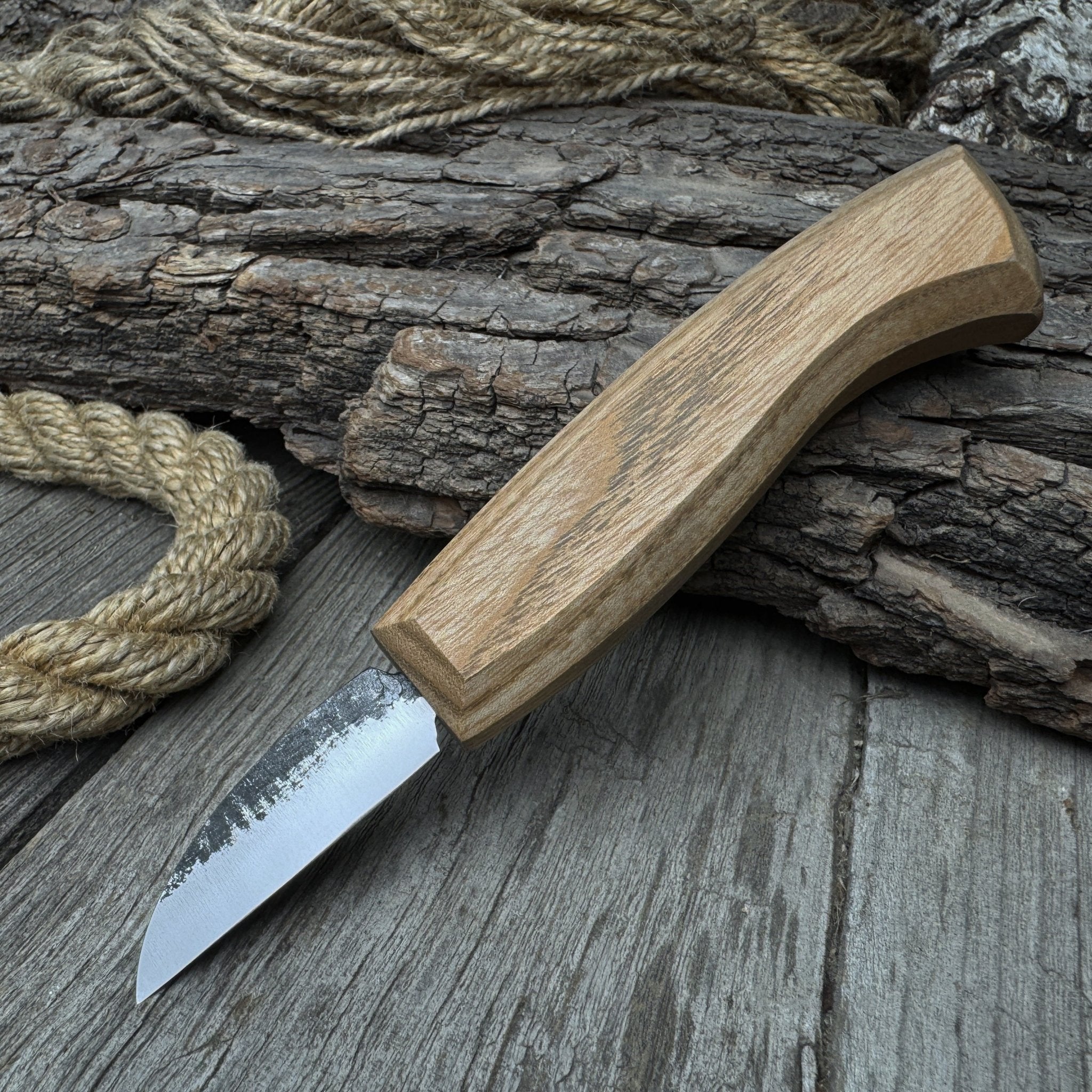 Detail Wood Carving Knife with Leather Sheath, Blade 5 cm (1.97 inches) - 7