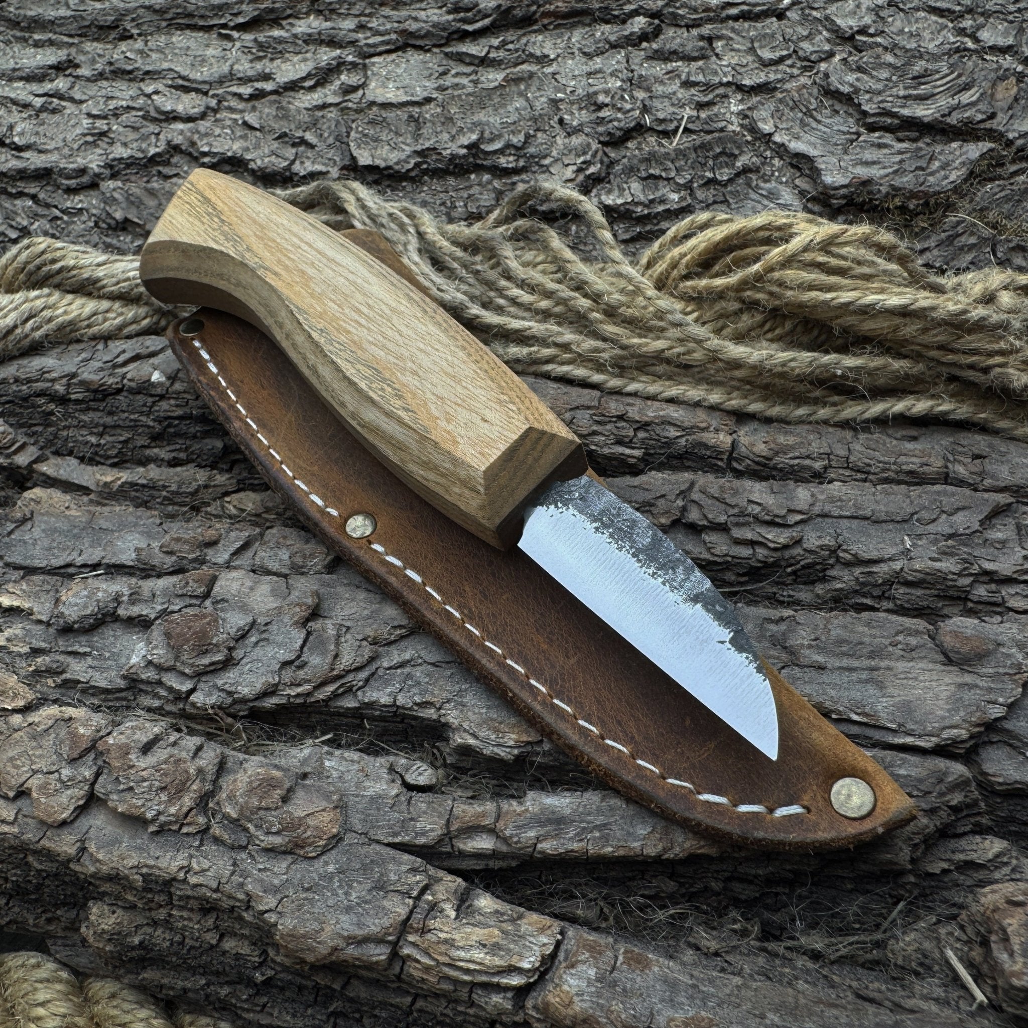 Detail Wood Carving Knife with Leather Sheath, Blade 5 cm (1.97 inches) - 9
