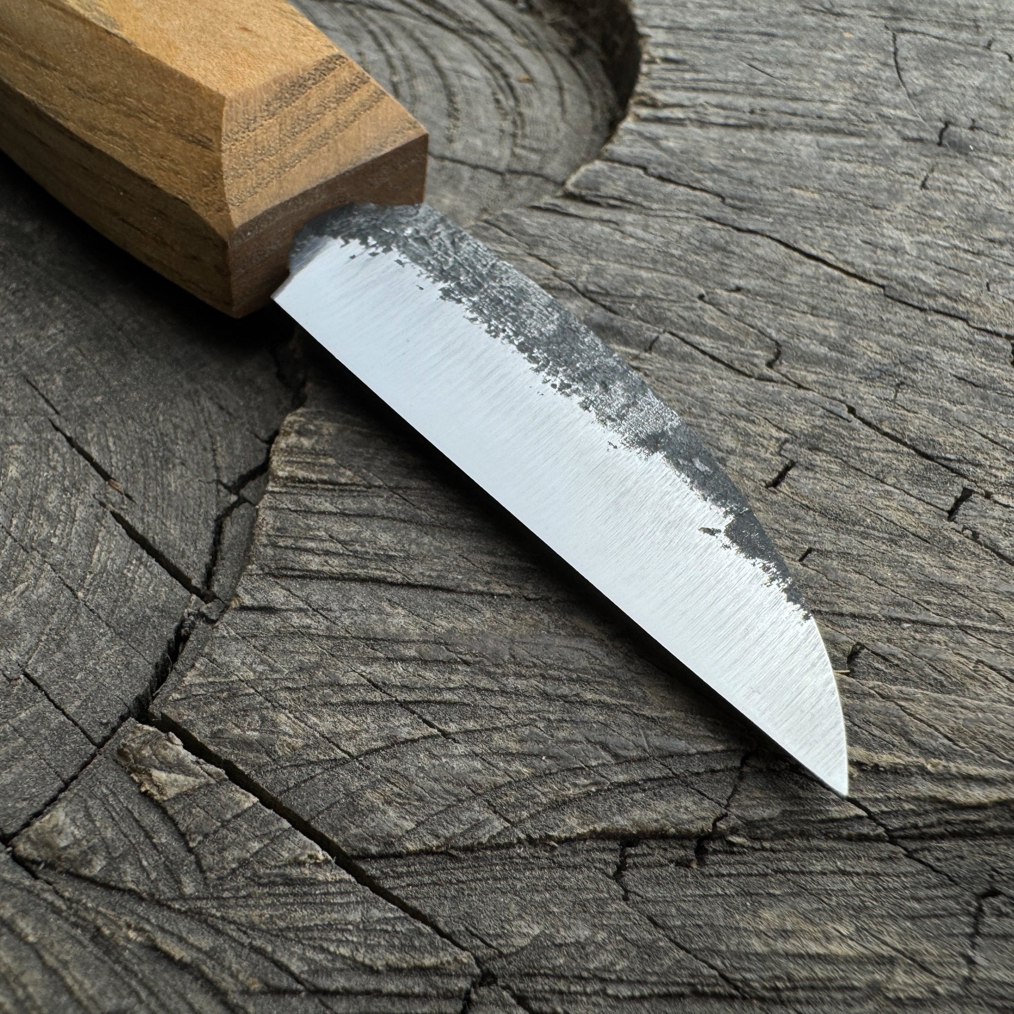 Detail Wood Carving Knife with Leather Sheath, Blade 5 cm (1.97 inches) - 5