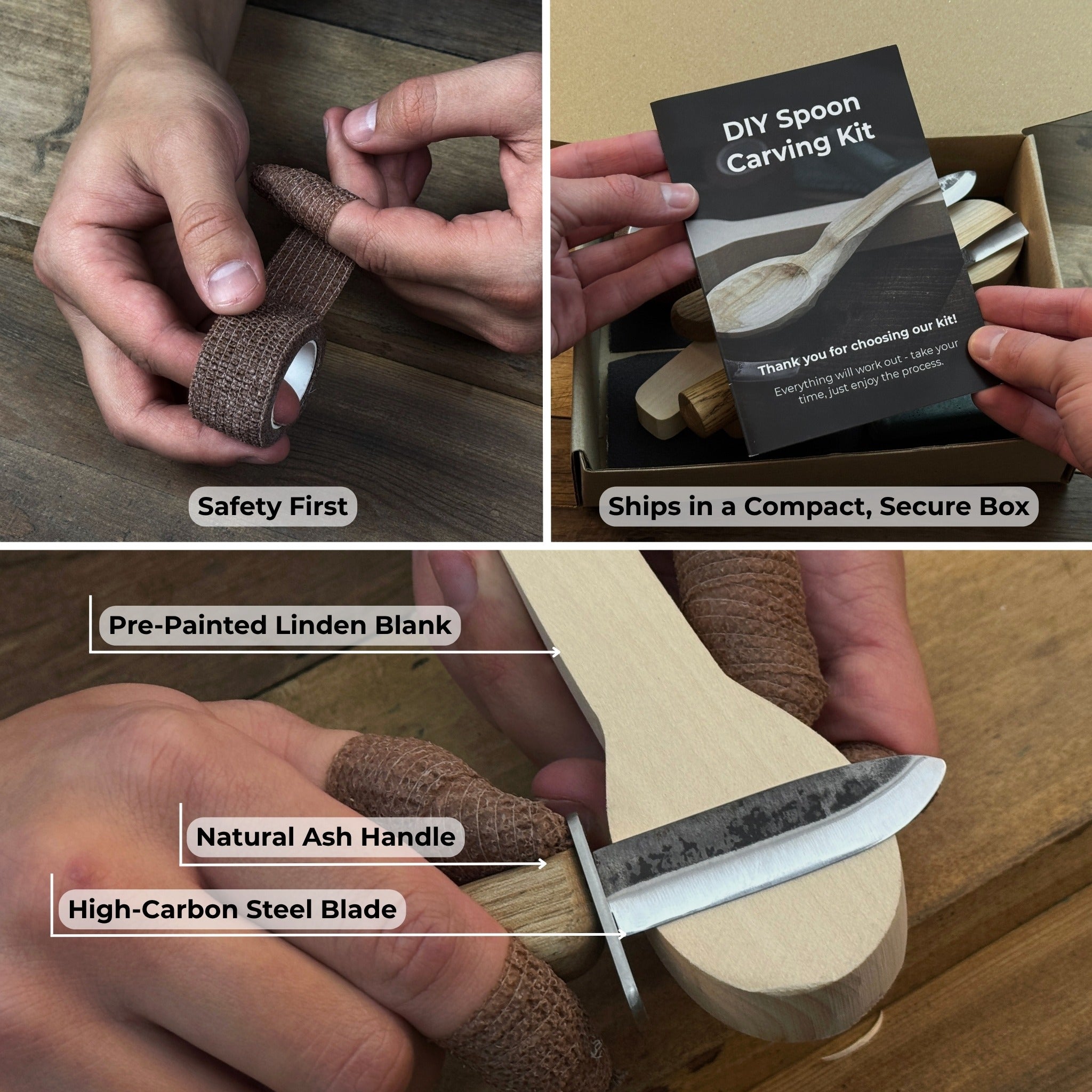 DIY 2 - Piece Spoon Carving Kit for Beginners - 2