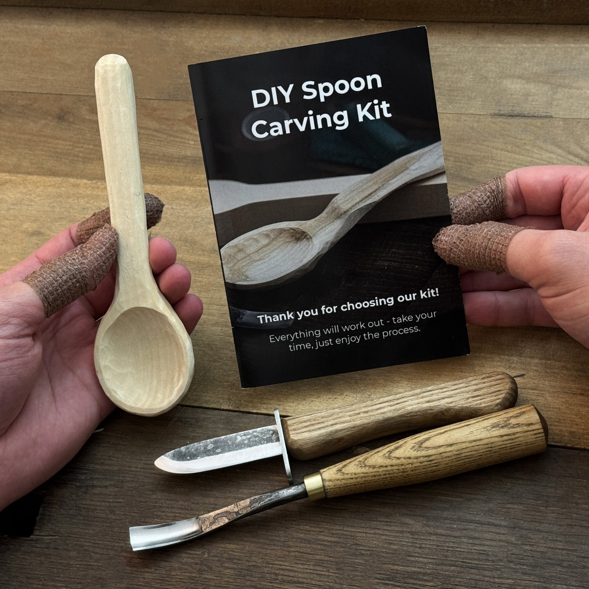 DIY 2 - Piece Spoon Carving Kit for Beginners - 9