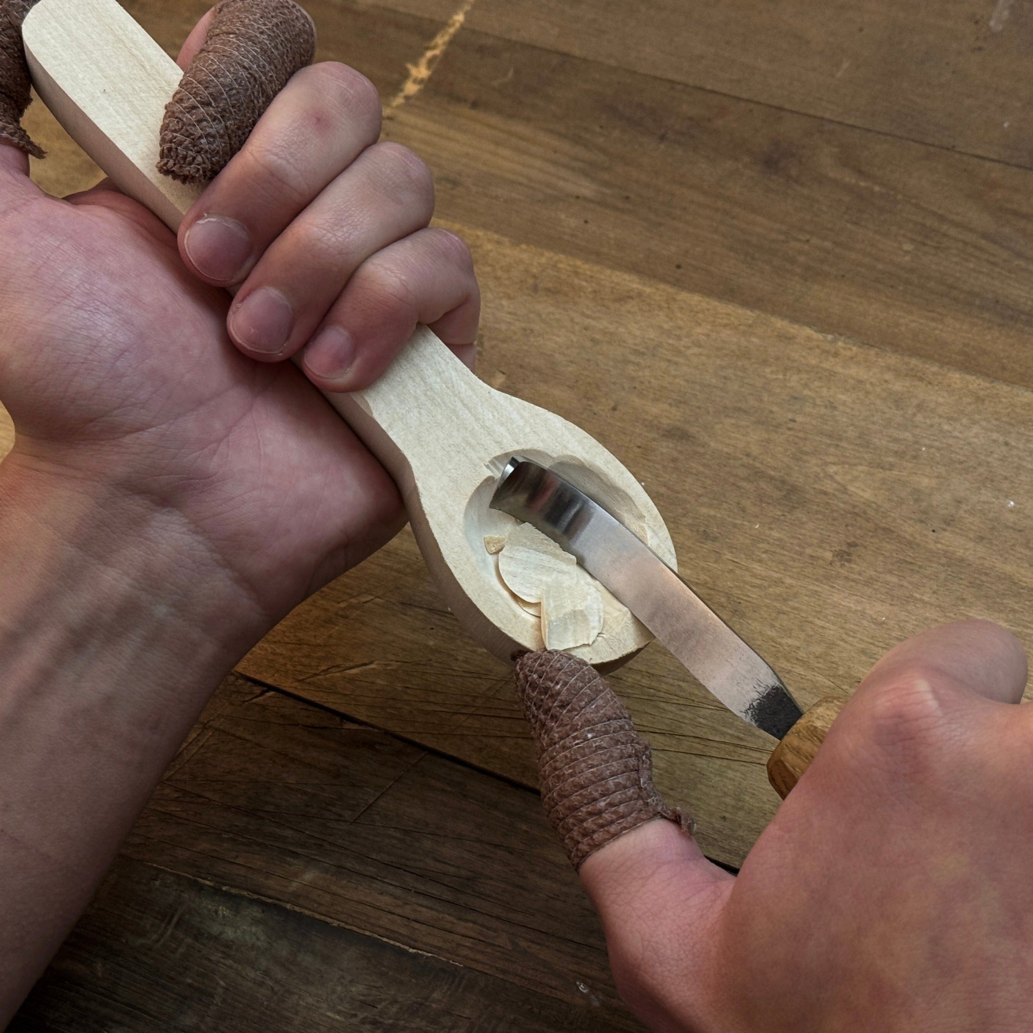 DIY 3 - Piece Spoon Carving Kit for Beginners – Linden, Cherry & Oak Wood Blanks - 3