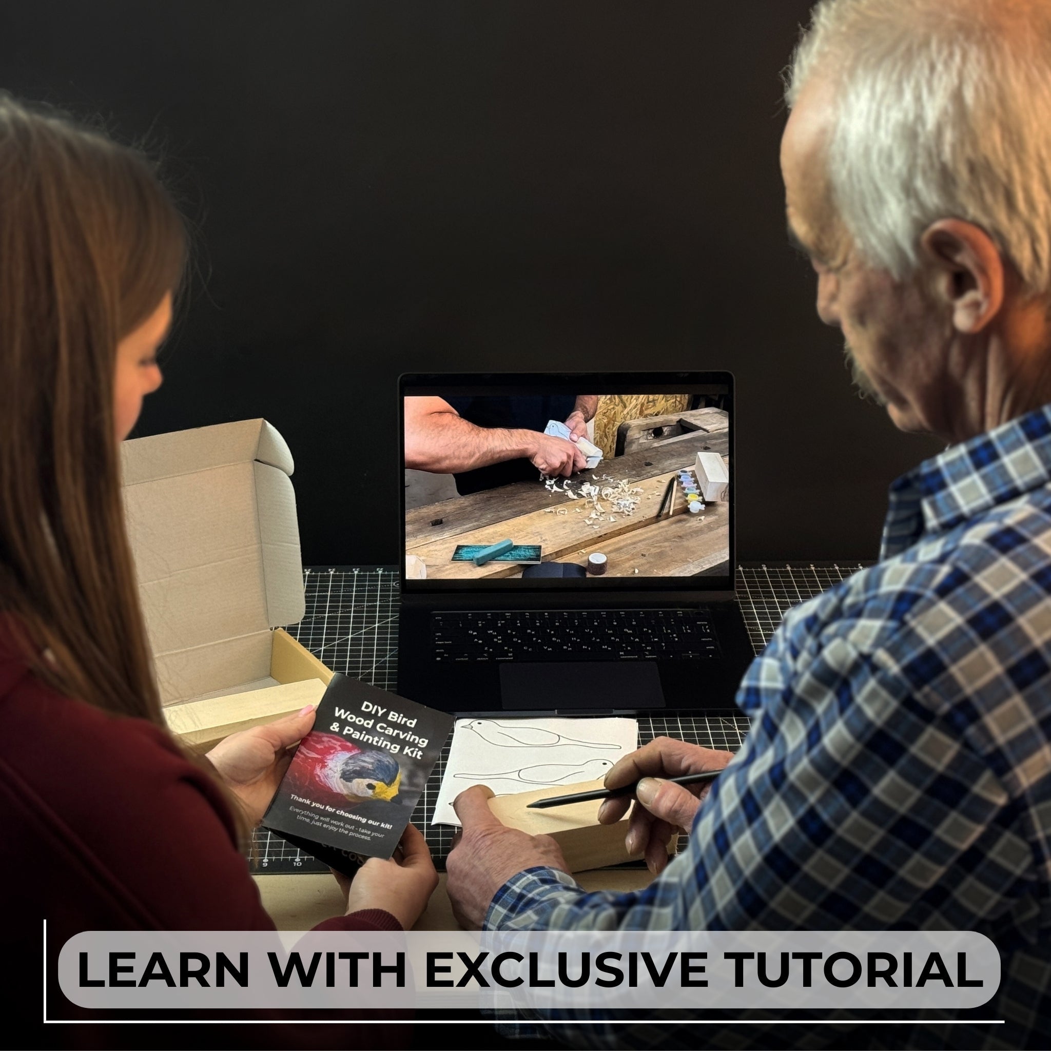 DIY Bird Wood Carving & Painting Kit - 5