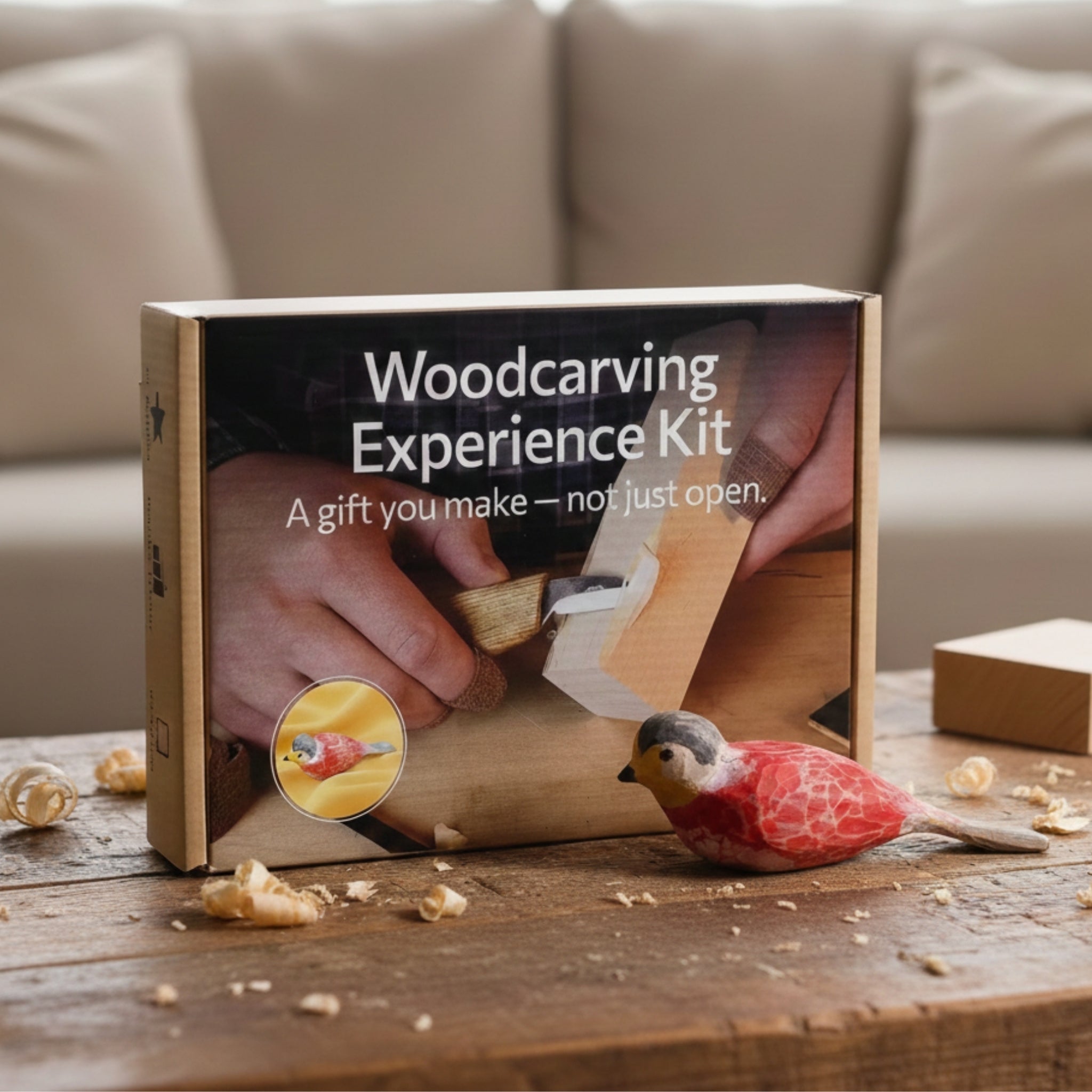 DIY Bird Wood Carving & Painting Kit - 1