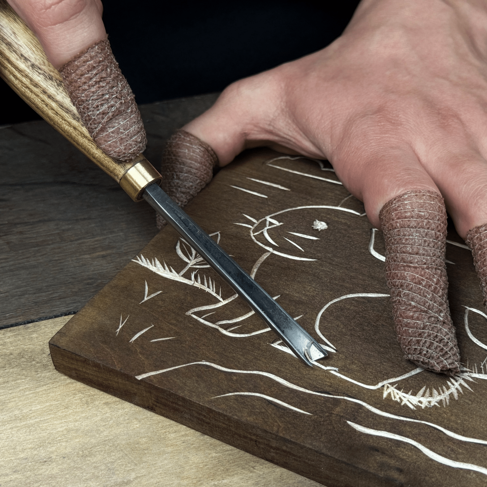 DIY Bunny Carving Kit – Wood Art Set with V - Chisel & Video Guide - 7