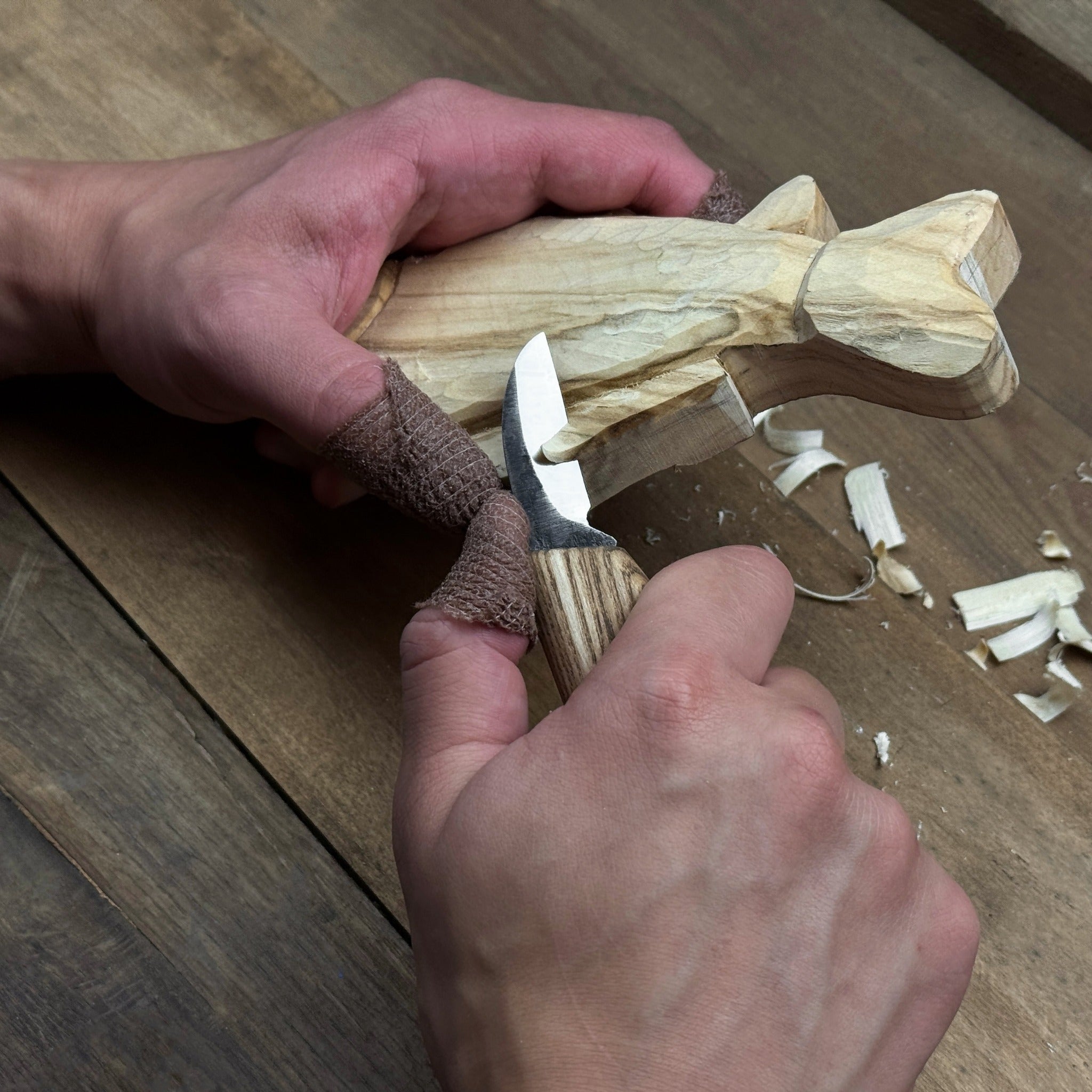 DIY Fish Wood Carving & Painting Kit – Beginner Whittling Set with Video Tutorial - 5