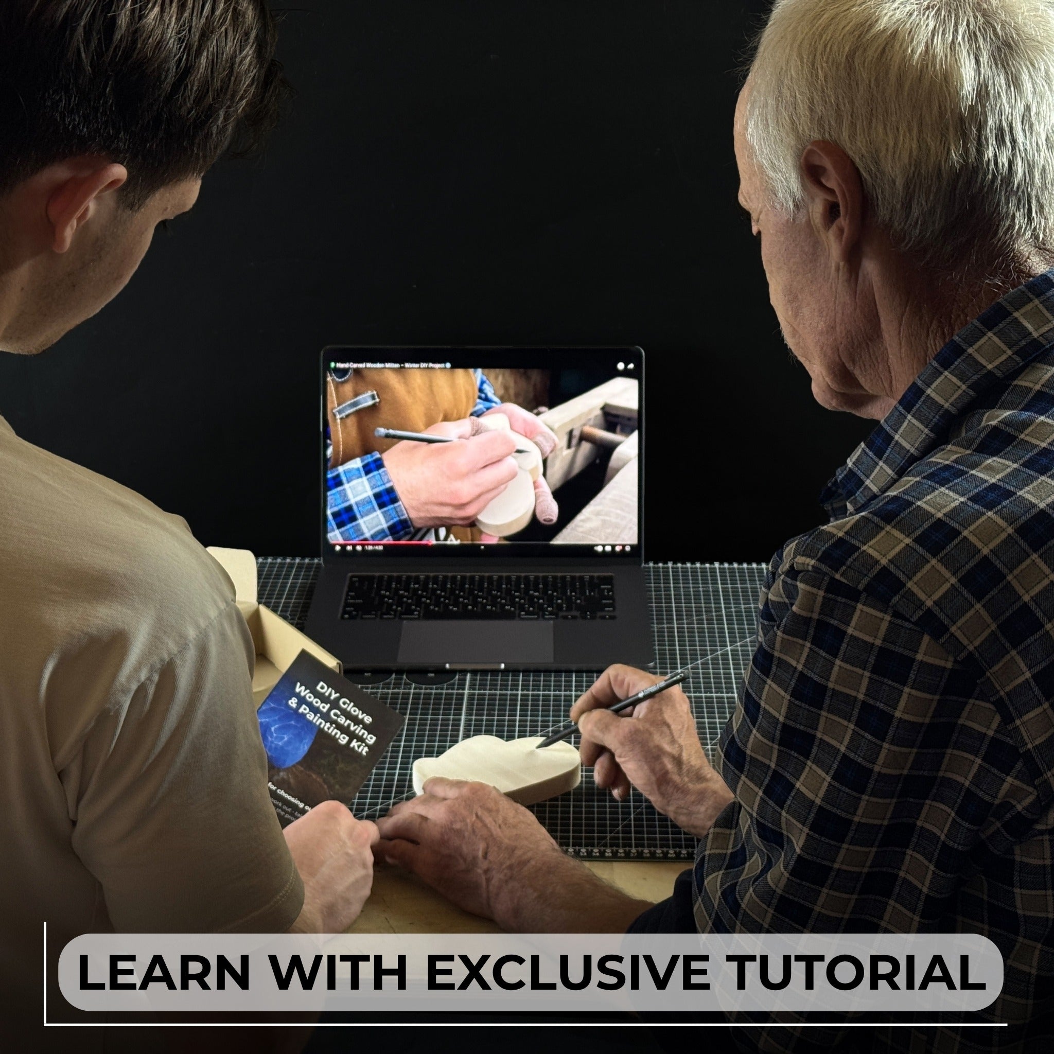 DIY Glove Wood Carving & Painting Kit - 4