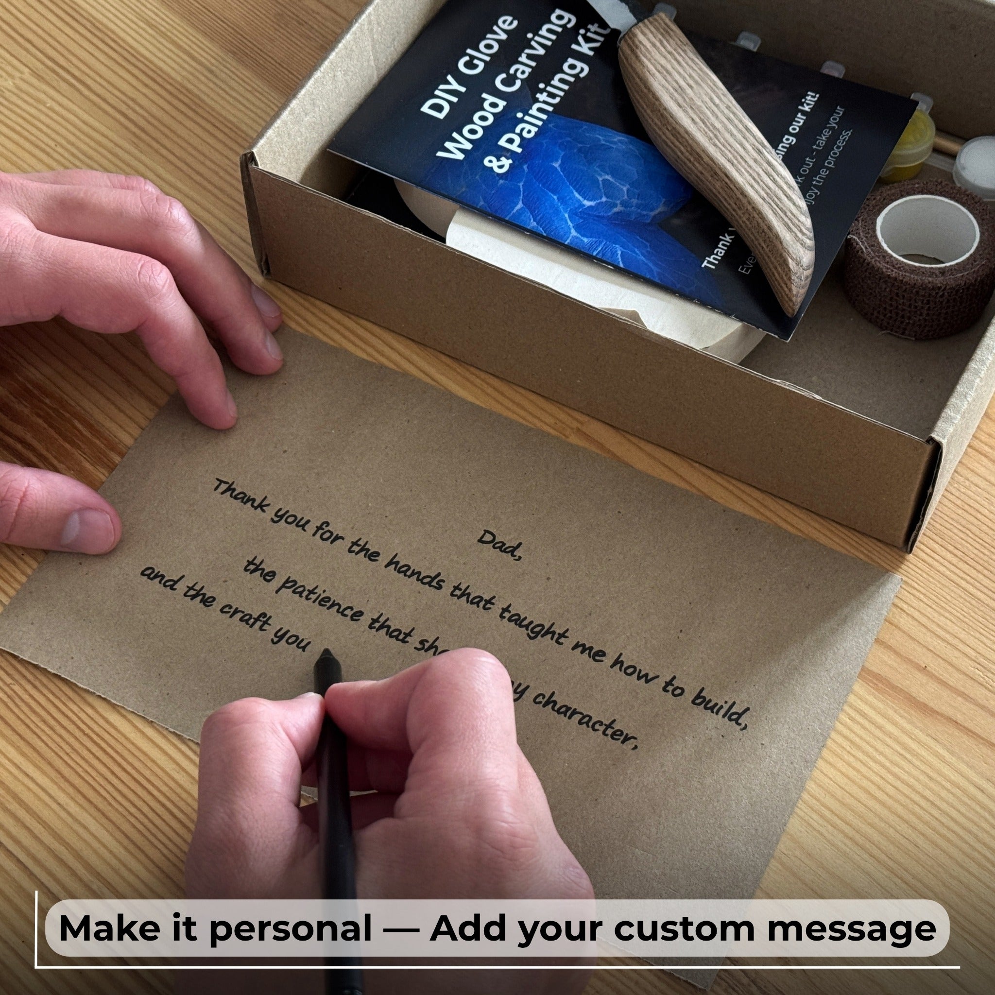 DIY Glove Wood Carving & Painting Kit - 9