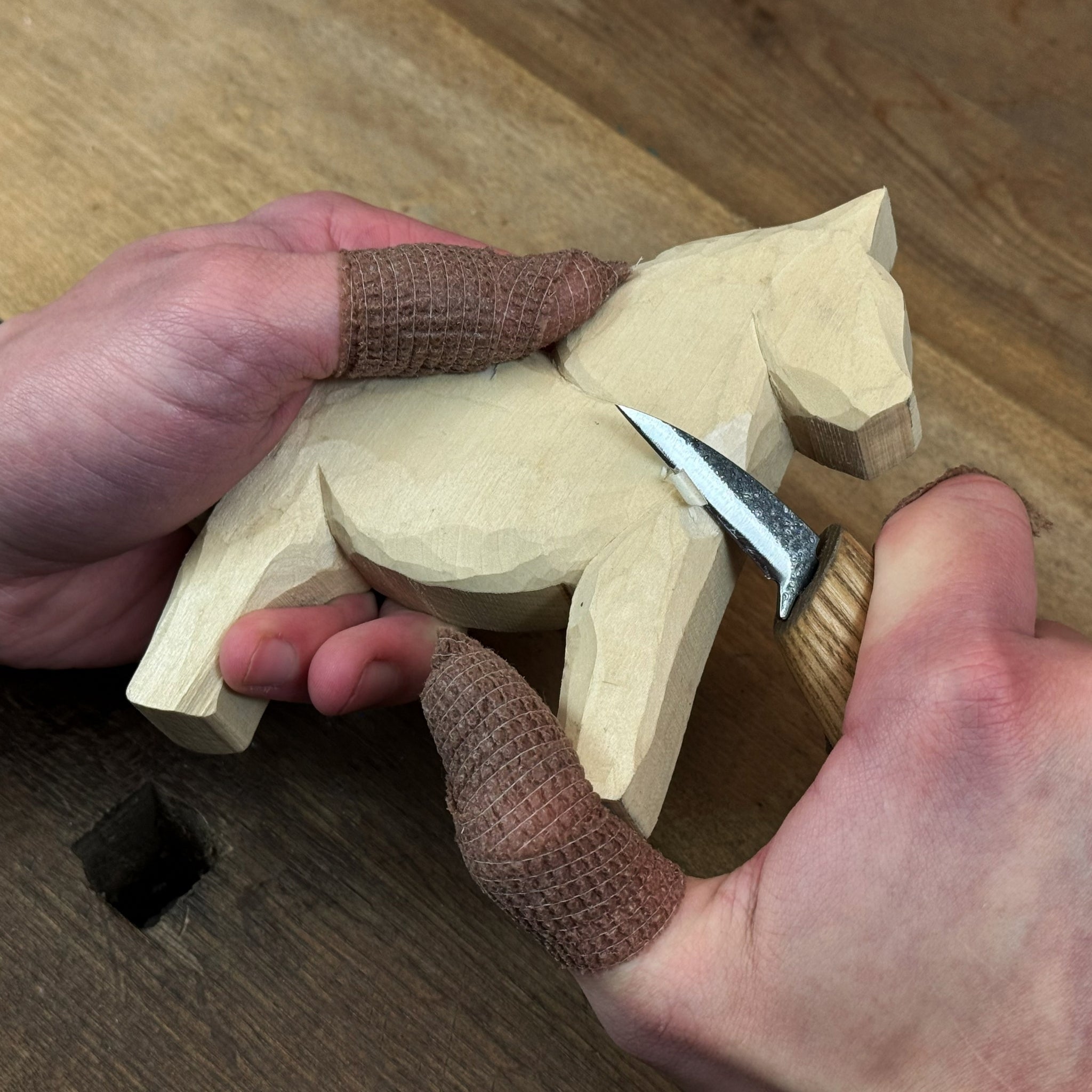DIY Horse Wood Carving & Painting Kit - 8