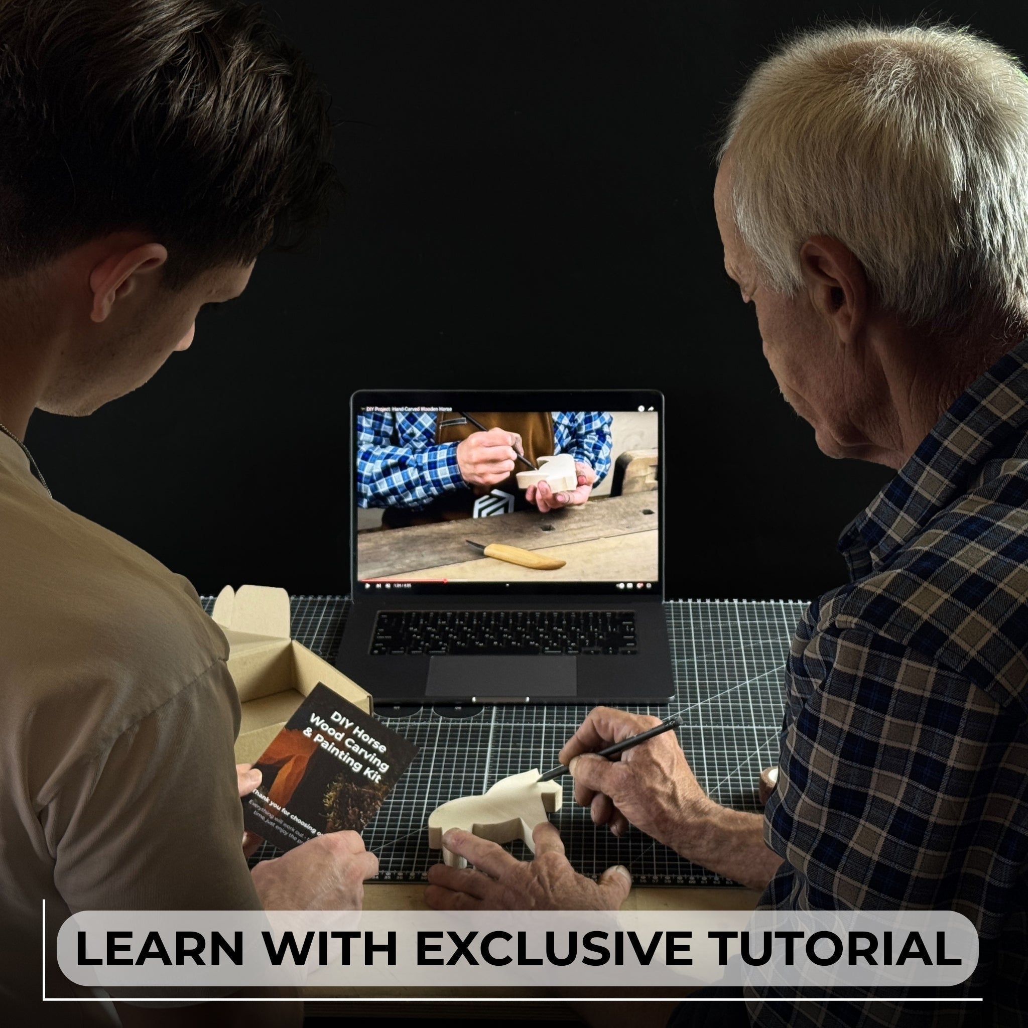 DIY Horse Wood Carving & Painting Kit - 5