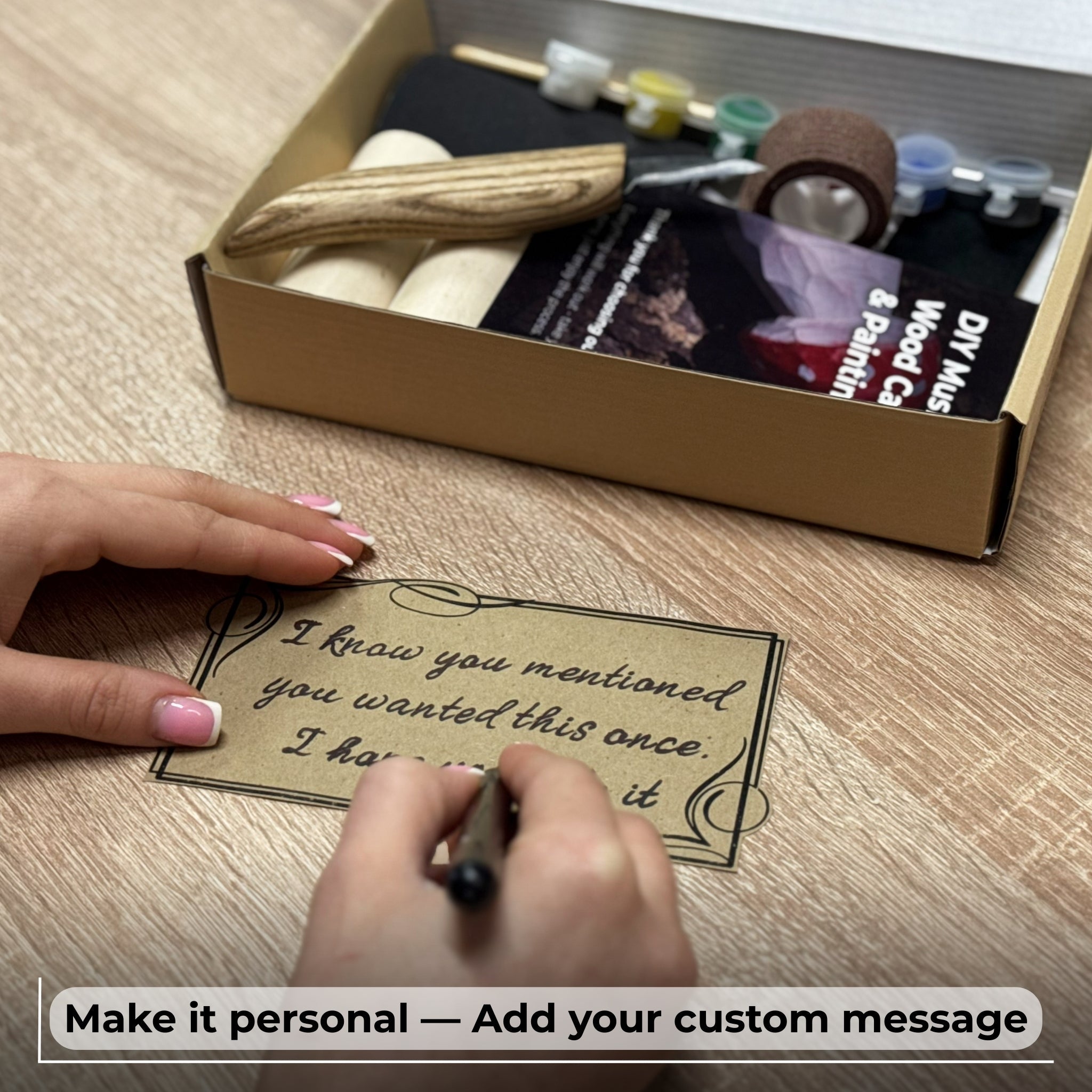 DIY Mushroom Wood Carving & Painting Kit - 4