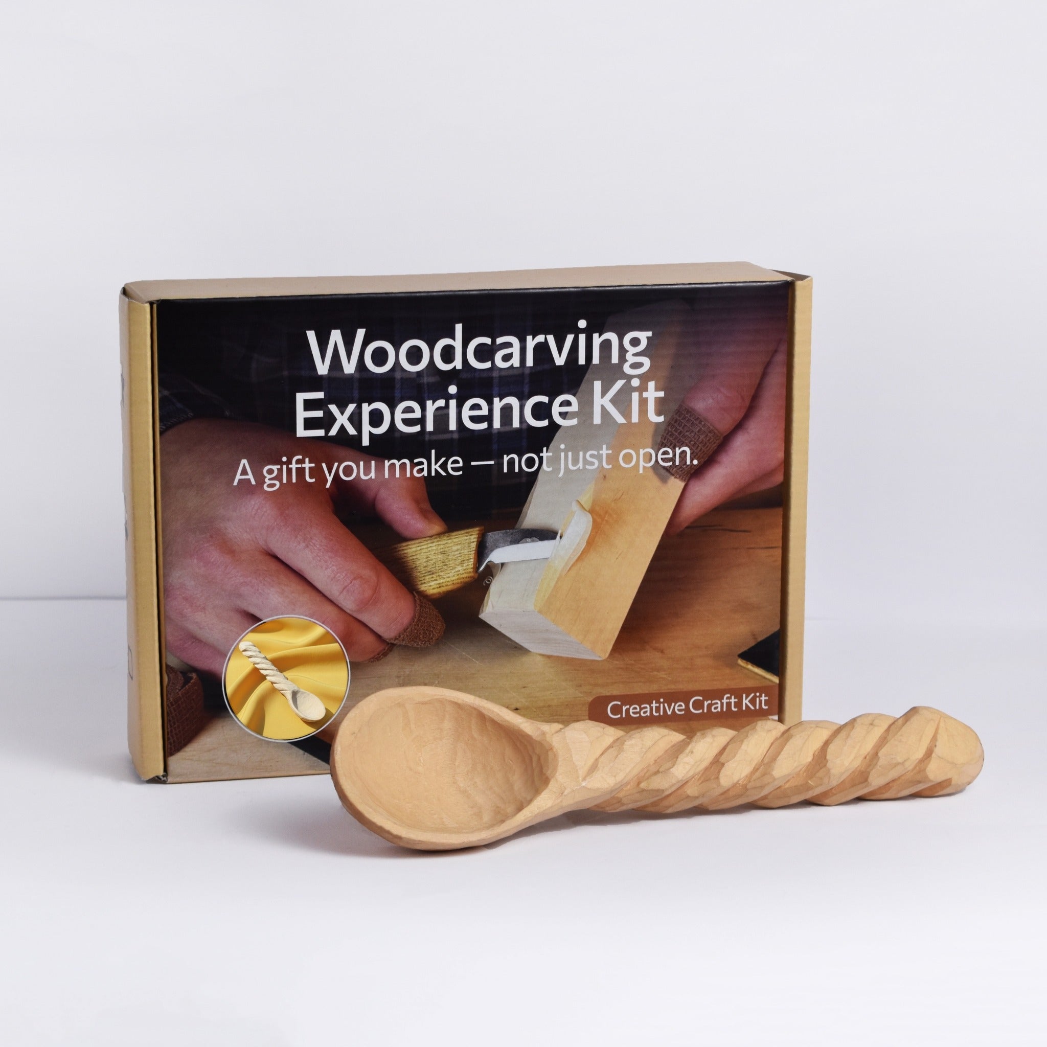 DIY Spoon Carving Kit for Beginners – Hook Knife & Whittling Tools - 1