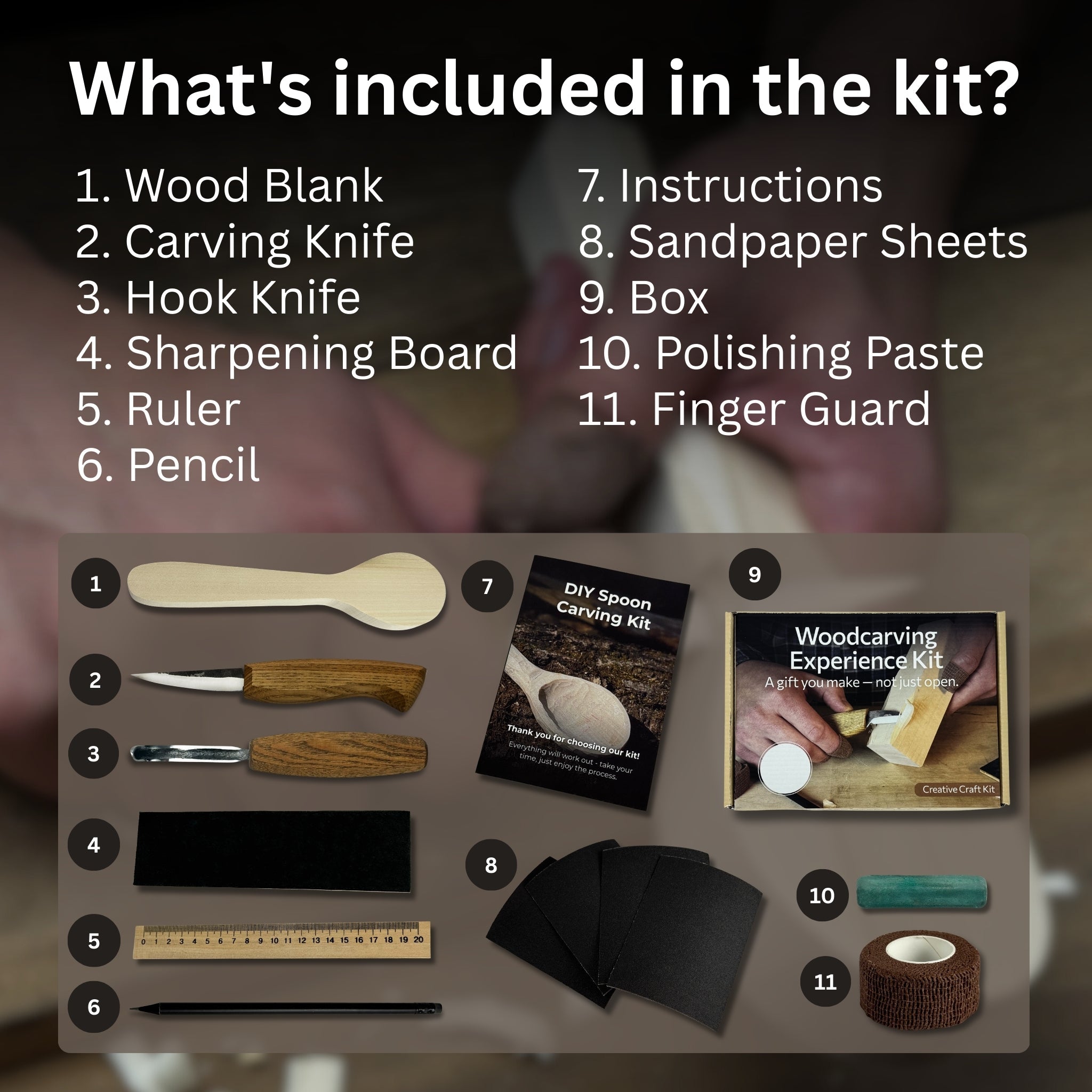 DIY Wood Carving Kit – Spoon Making Set for Beginners - 2