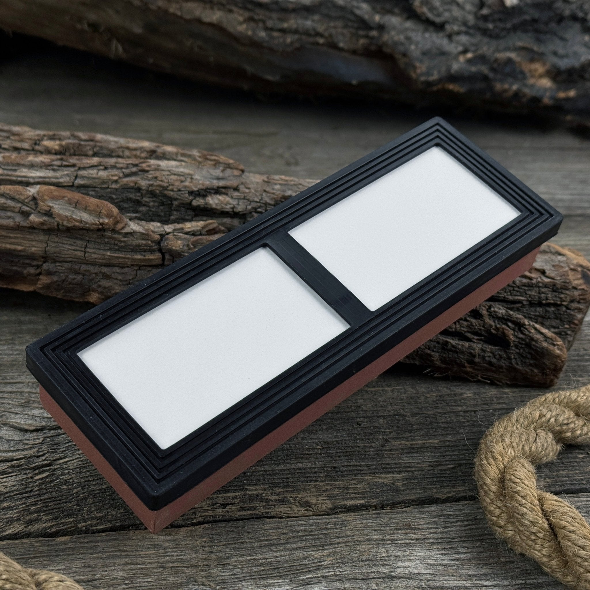 Double - Sided Sharpening Stone with Optional Wooden Stand – Grit 3000 / 8000 - 9